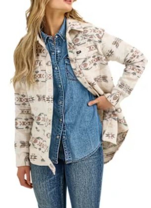Wrangler Retro Flannel Size Large Western Women’s Snap Button Up NWT