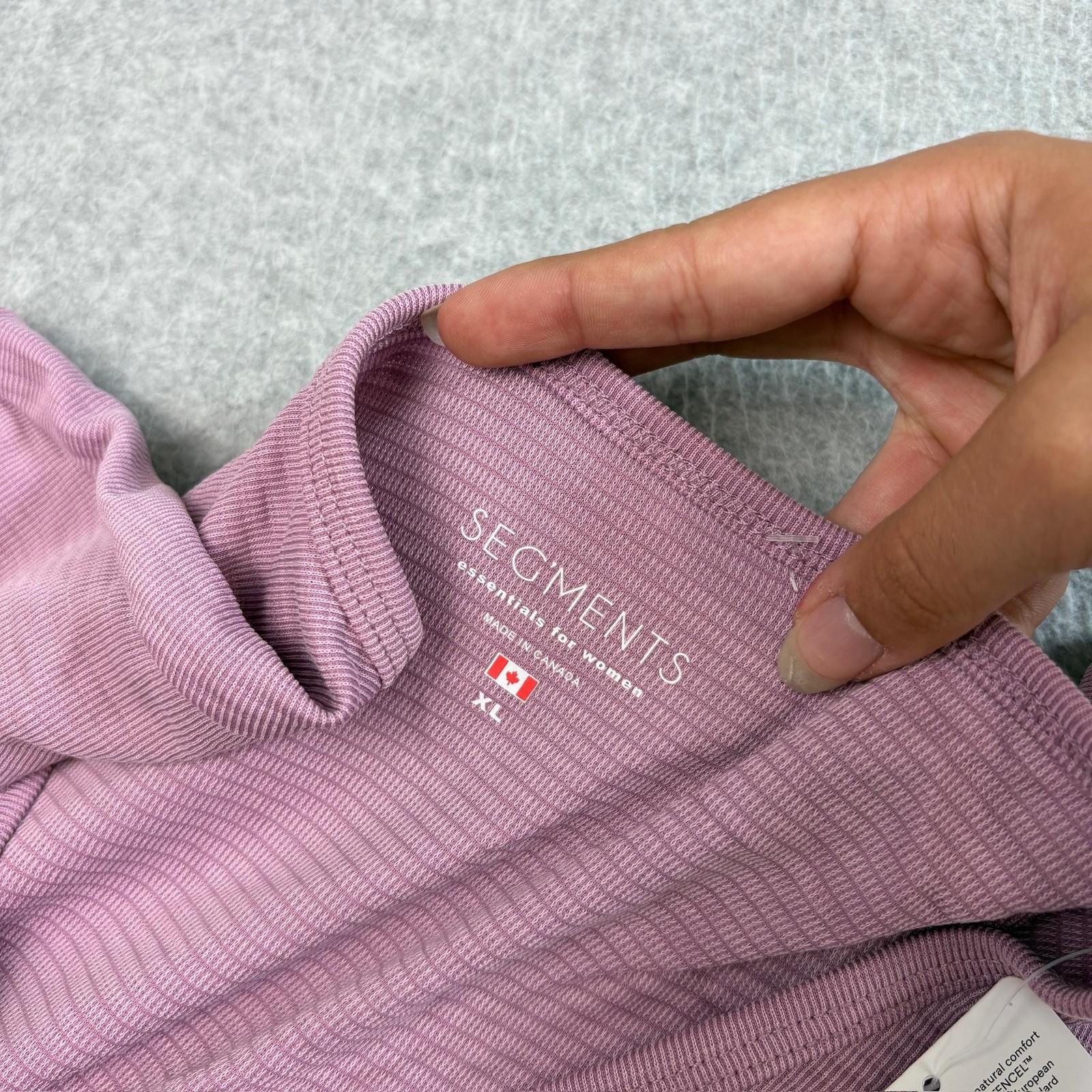 Segments Shirt Women XL Purple Tencel Modal 3/4 Sleeve Lightweight Canada Comfy
