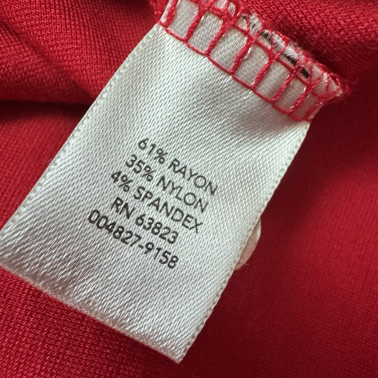 Christopher & Banks Tunic Dress XL Long Sleeve Red Midi Holiday Office Casual
