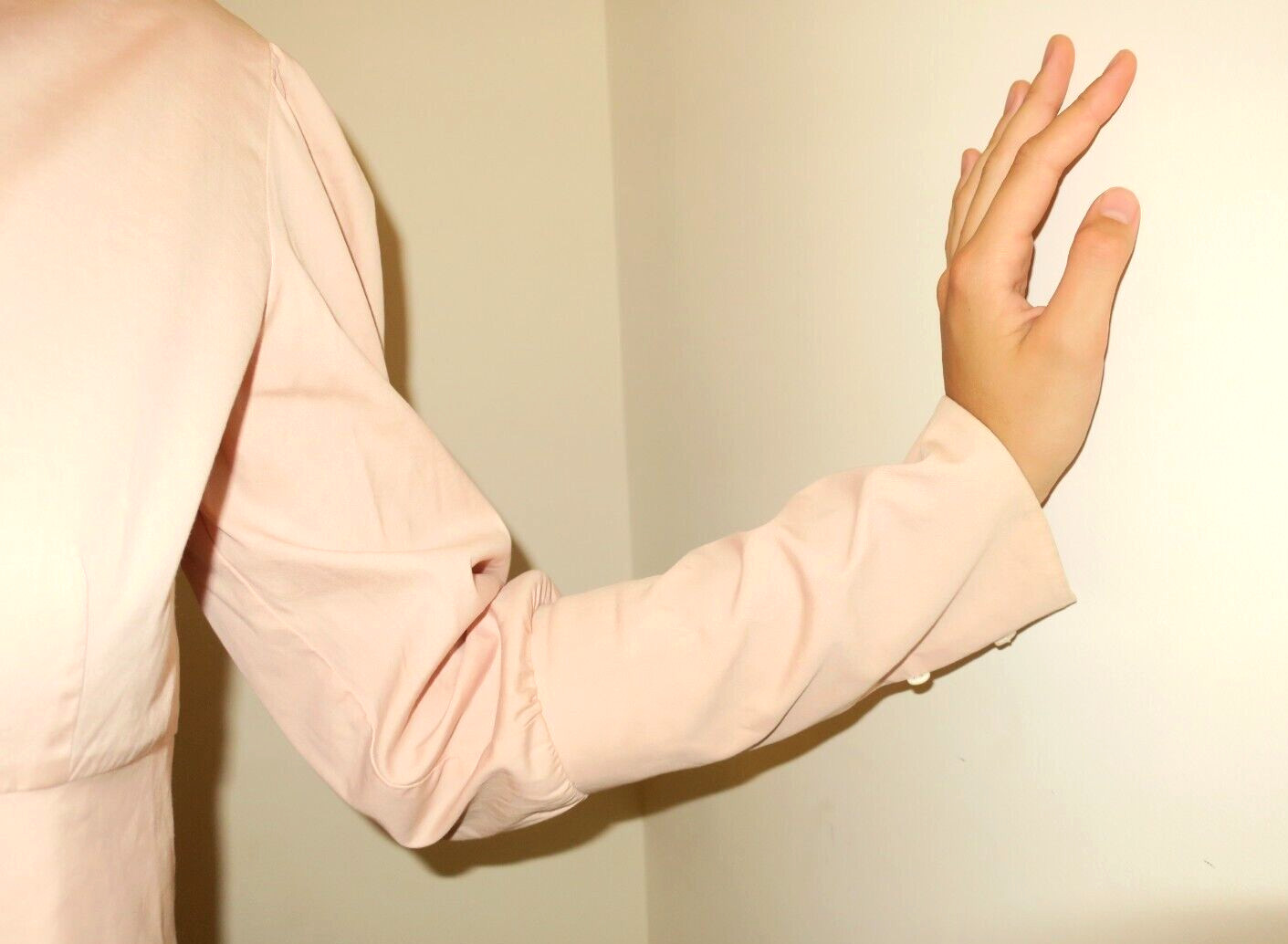 S Sm US Ladies 42 EU ❤️ GRIFONI ❤️ LIGHT PINK CLASSY FORMAL SHIRT BUSINESSWEAR