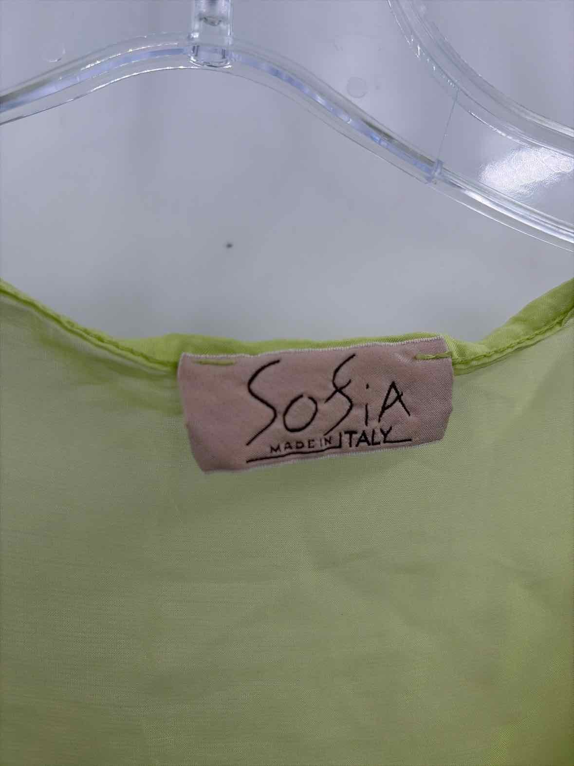 Pre-Owned Sofia Green Size One Size Long Sleeve Blouse