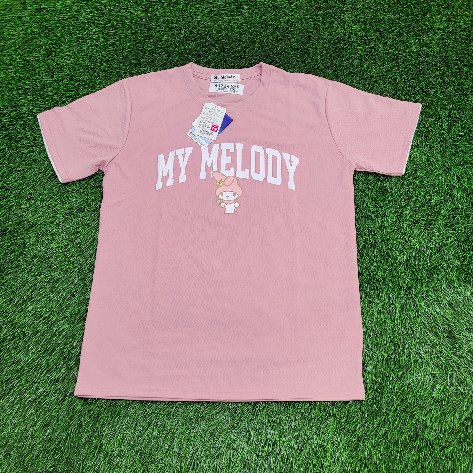 Sanrio My-Melody Shirt Womens XL 21×27 Pink Arch-Spellout
