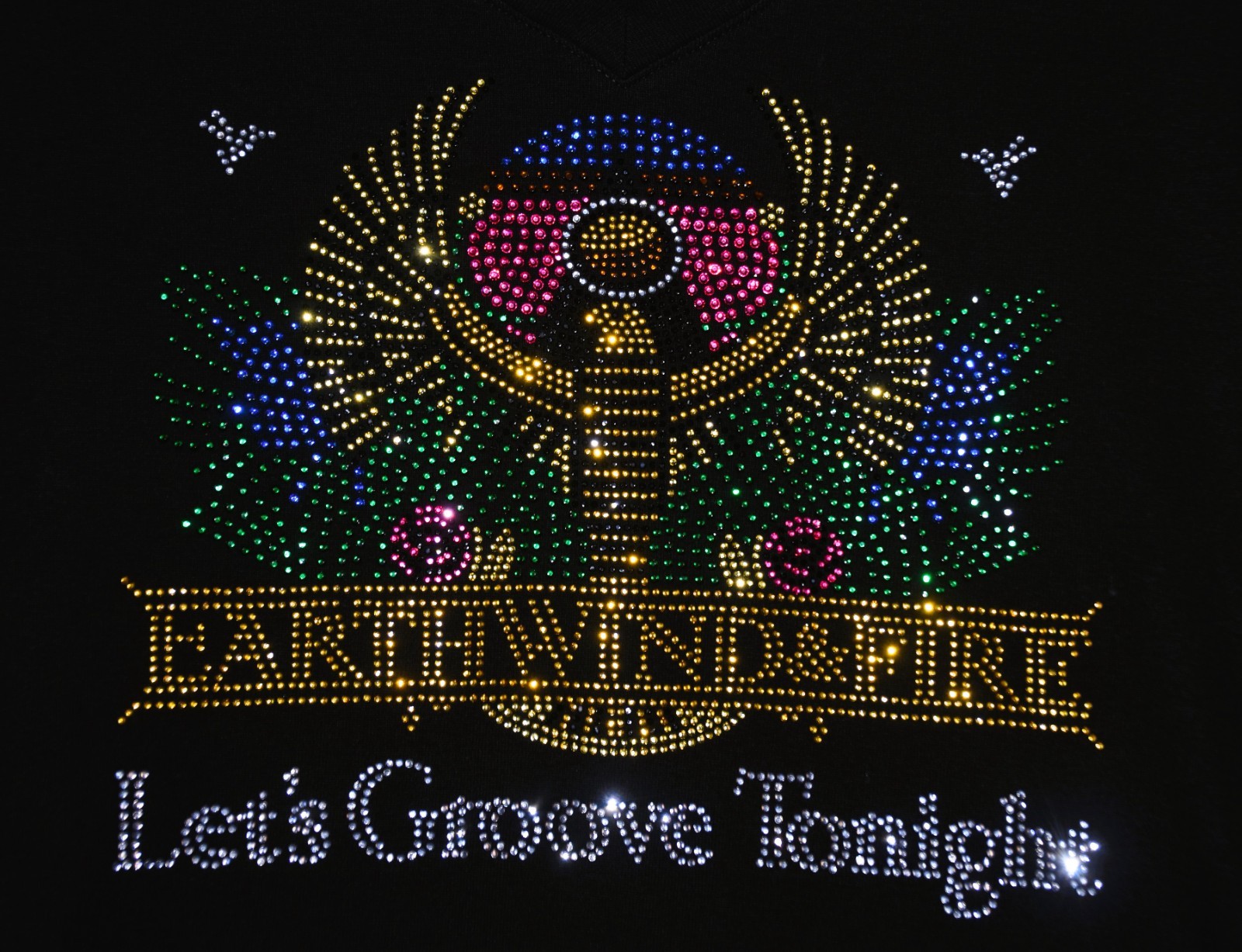 Earth Wind & Fire rhinestone bling shirt or tank XS S M L XL XXL 1X 2X 3X 4X 5X