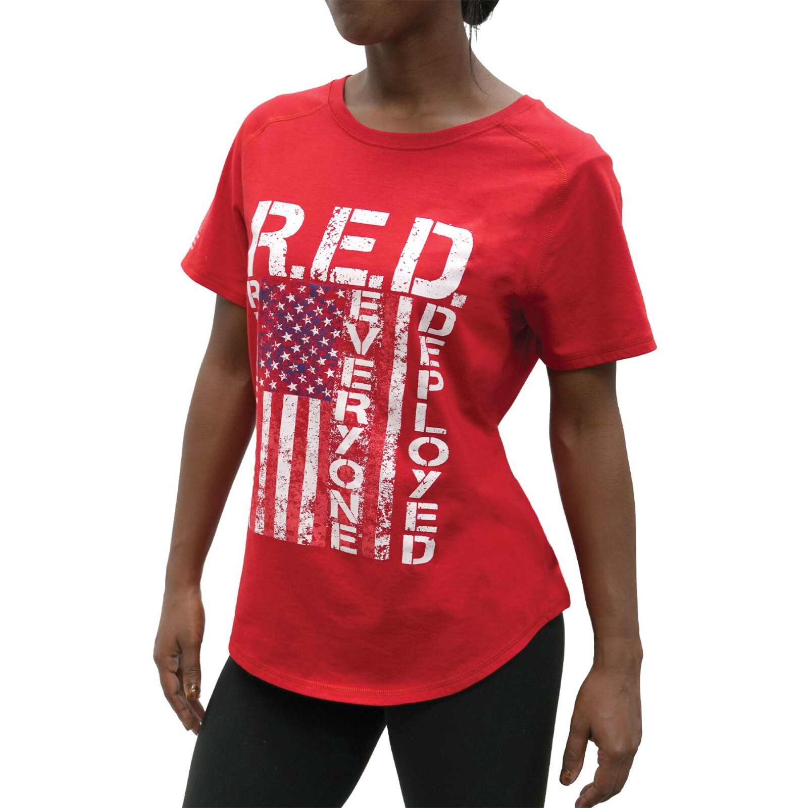 Rothco Womens R.E.D. (Remember Everyone Deployed) T-Shirt – Short Sleeve Tee