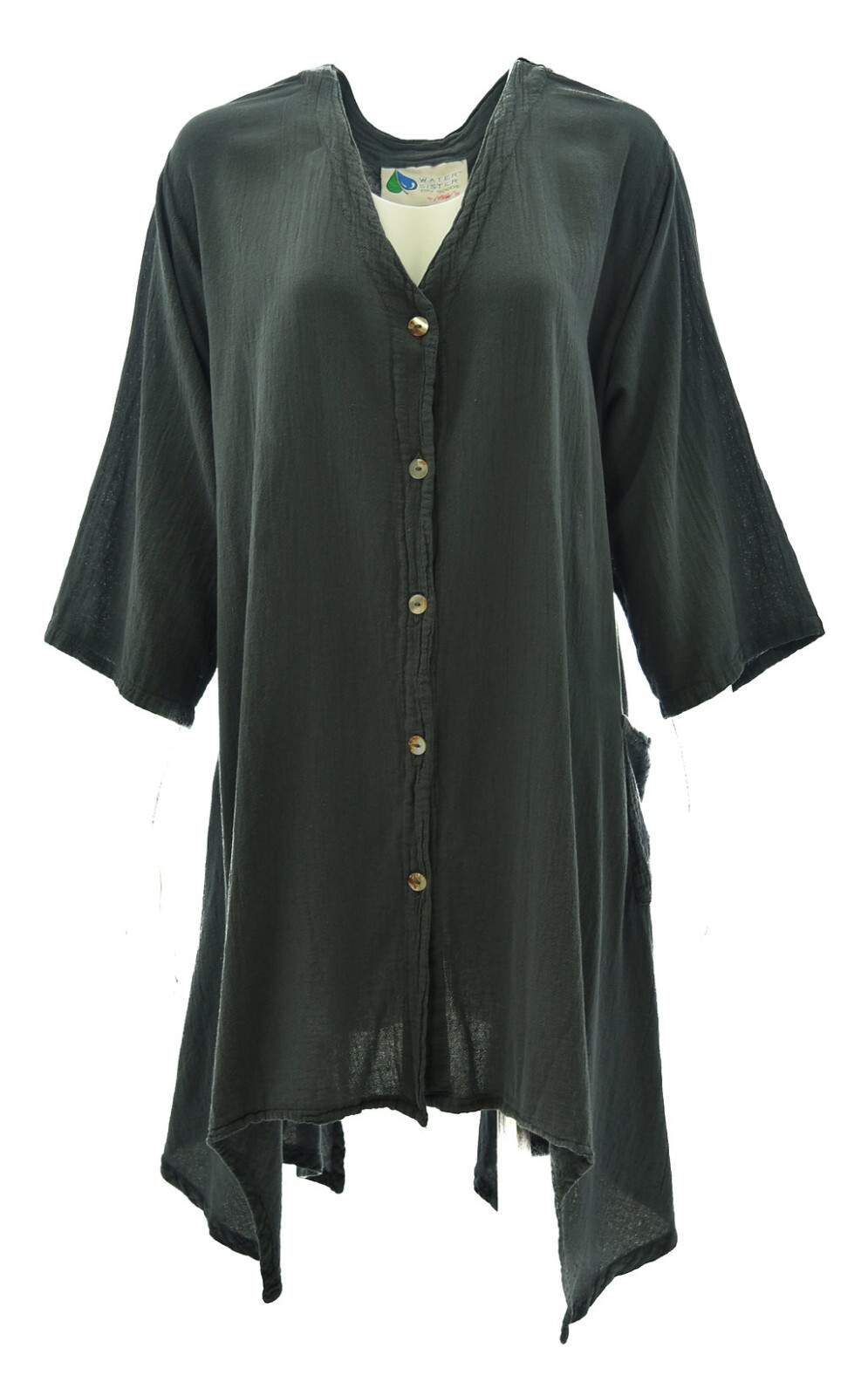 WATERSISTER Cotton Gauze ARIANA Sharkbite CARDIE Top OS (M-1X/2X) Oh my COLORS