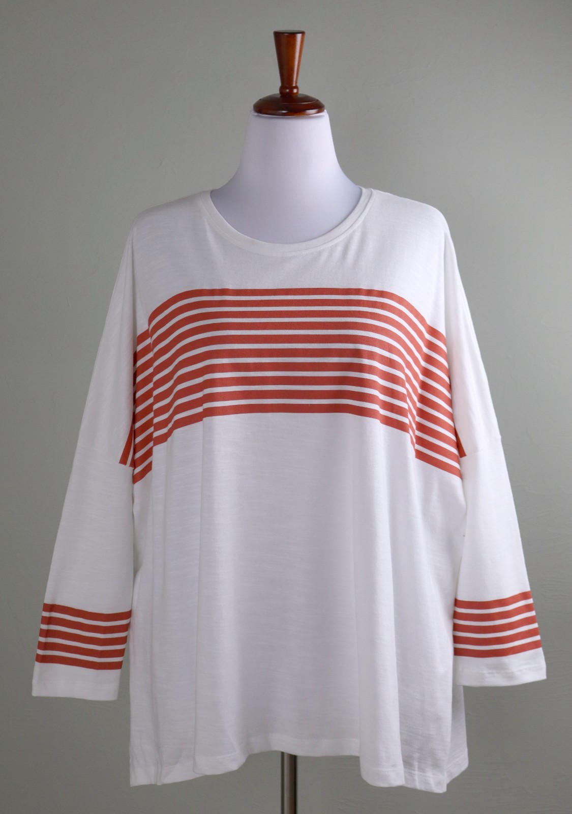 MERSEA NWT Catalina Sunkissed Striped Crewneck Cotton Tee Top One Size