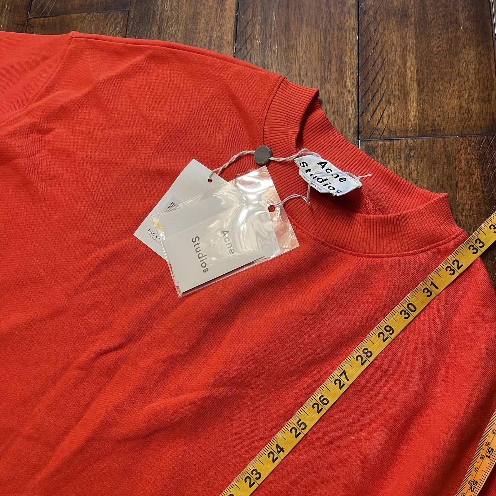 Acne Studios Sweatshirt Womens Medium Orange Leyla U FL SS17 Oversized Tunic