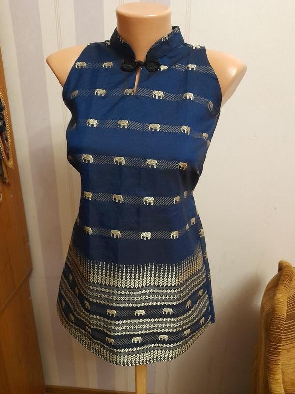 Women Cerruti Shirt Gold Silk 34