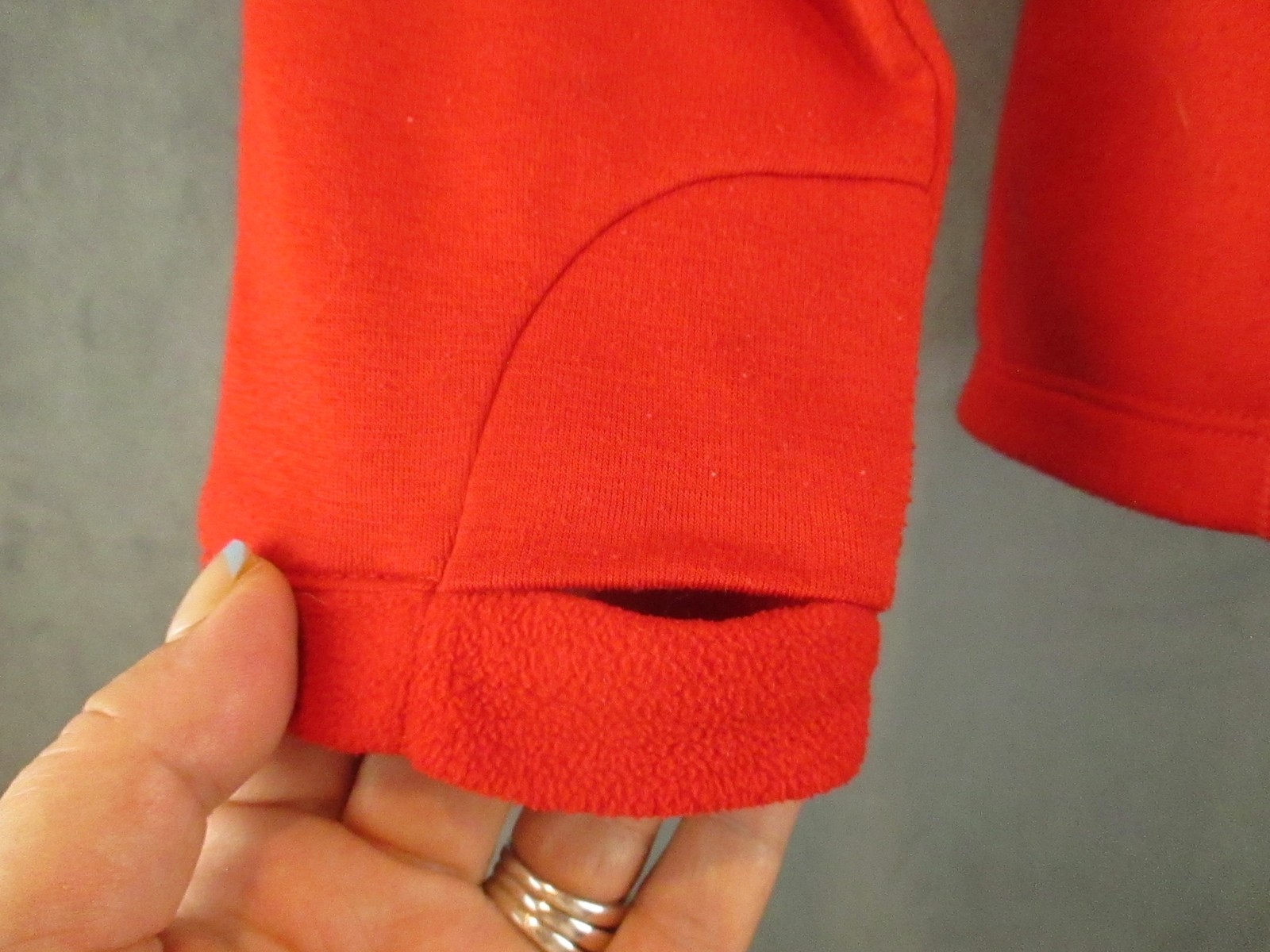Outdoor Research Pullover Womens Medium Half Zip Fleece Thumbholes Hiking Warm