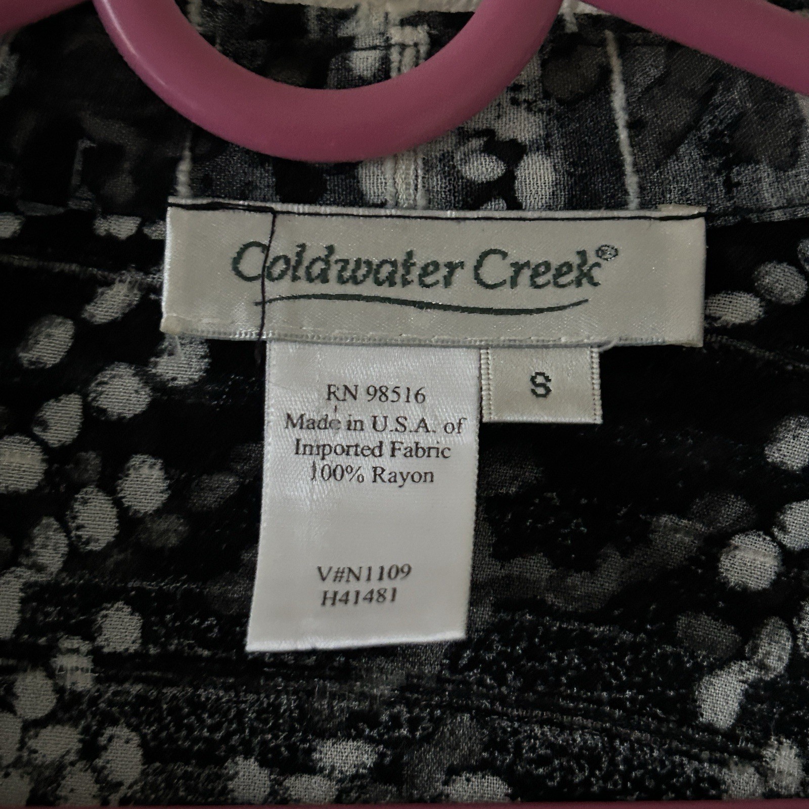 Coldwater Creek Sheer Bohemian Western CottageCore Button Up Shirt Women’s Small
