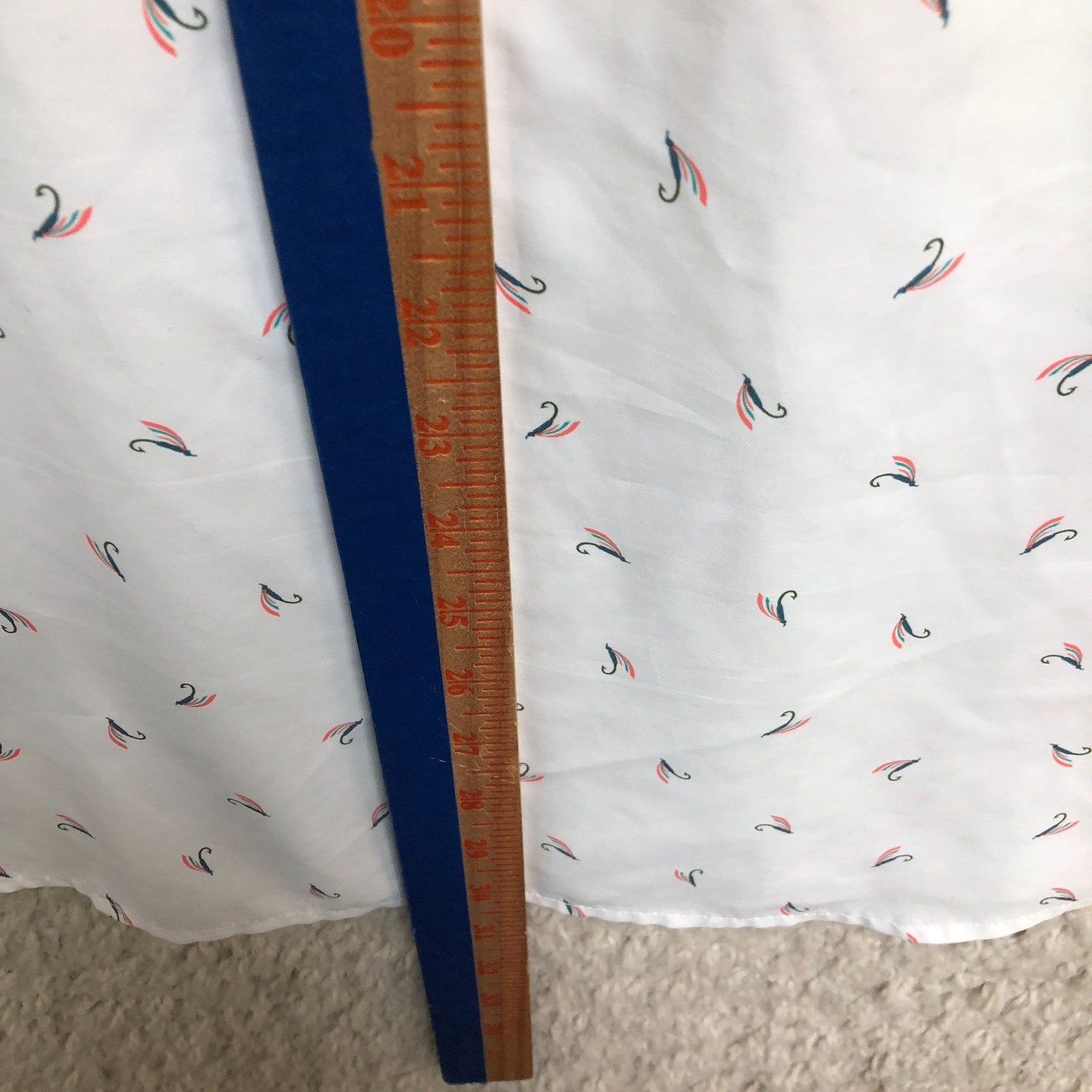 Magellan Top Shirt 2XL Adult White Classic Fit Fishgear Pocket Blouse AOP Womens