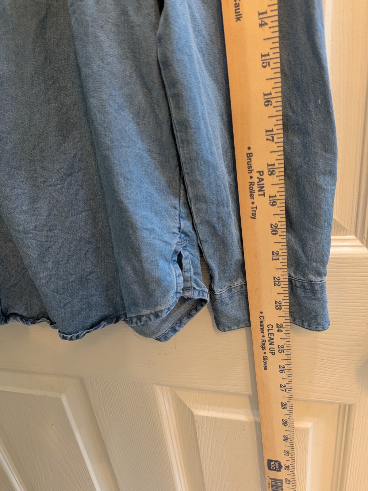 Relaxed Classic Americana Lucky Brand Soft 100% Cotton Denim Womens Shirt