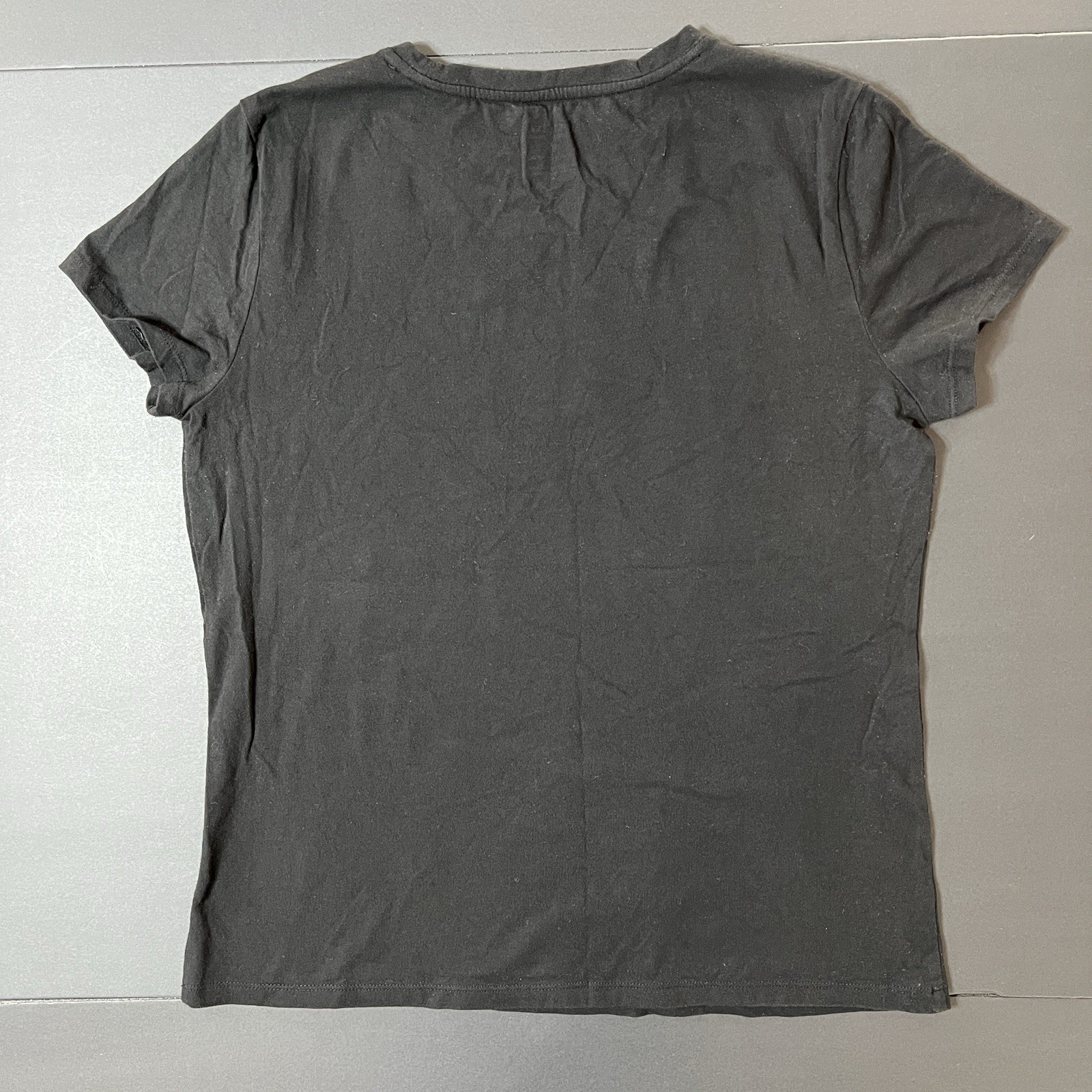 Michael Kors Logo Tshirt Women’s L Black Rhinestone Logo Designer Modern