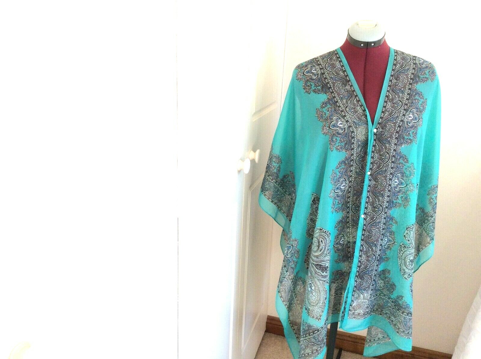 Women’s Summer Beach Cover up Bikini Kaftan Scarf Shawl Hippie Boho Top Dress