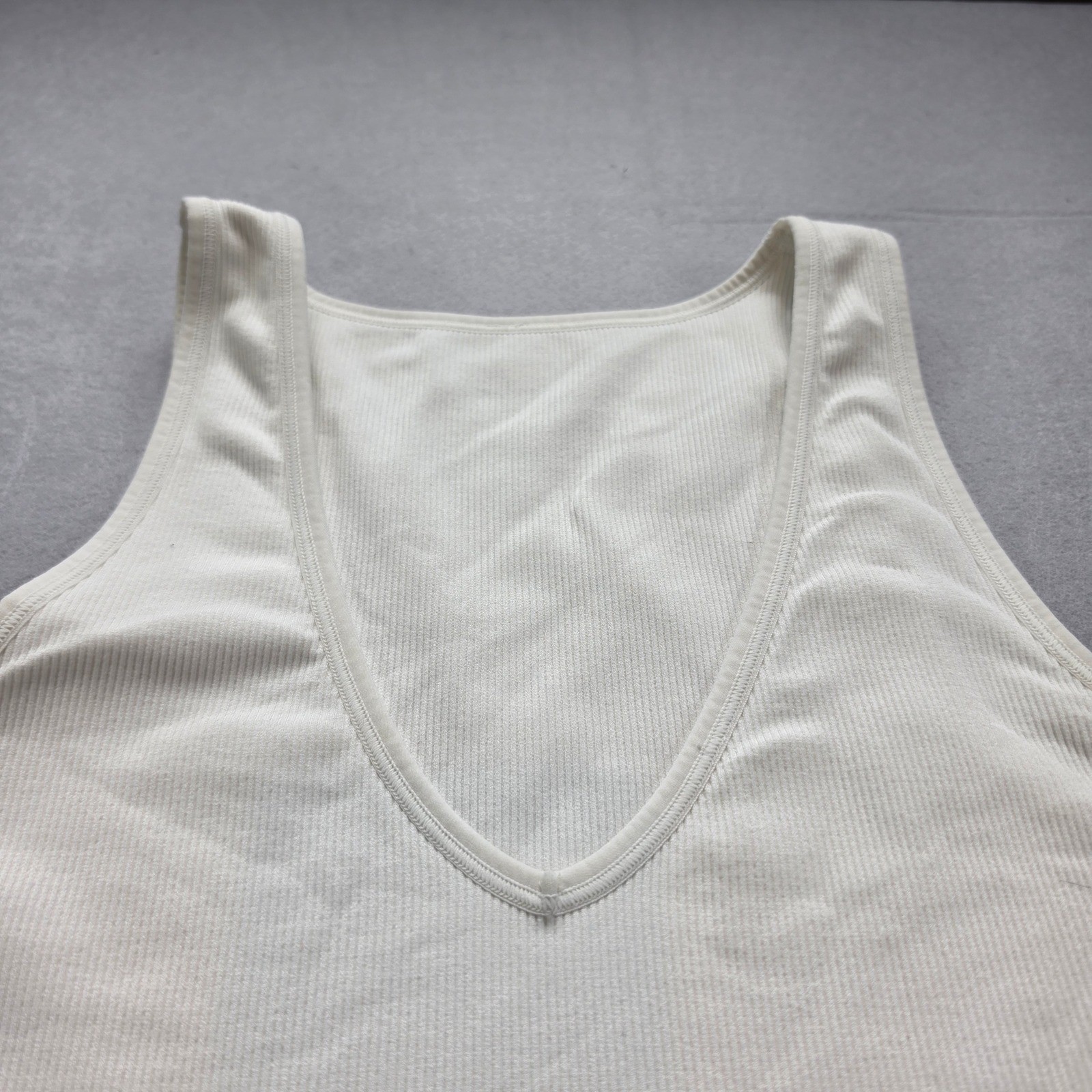 Basic & Neutral: Ribbed V-Neck Bundle in Sage and Cream Minimalist Basic Medium