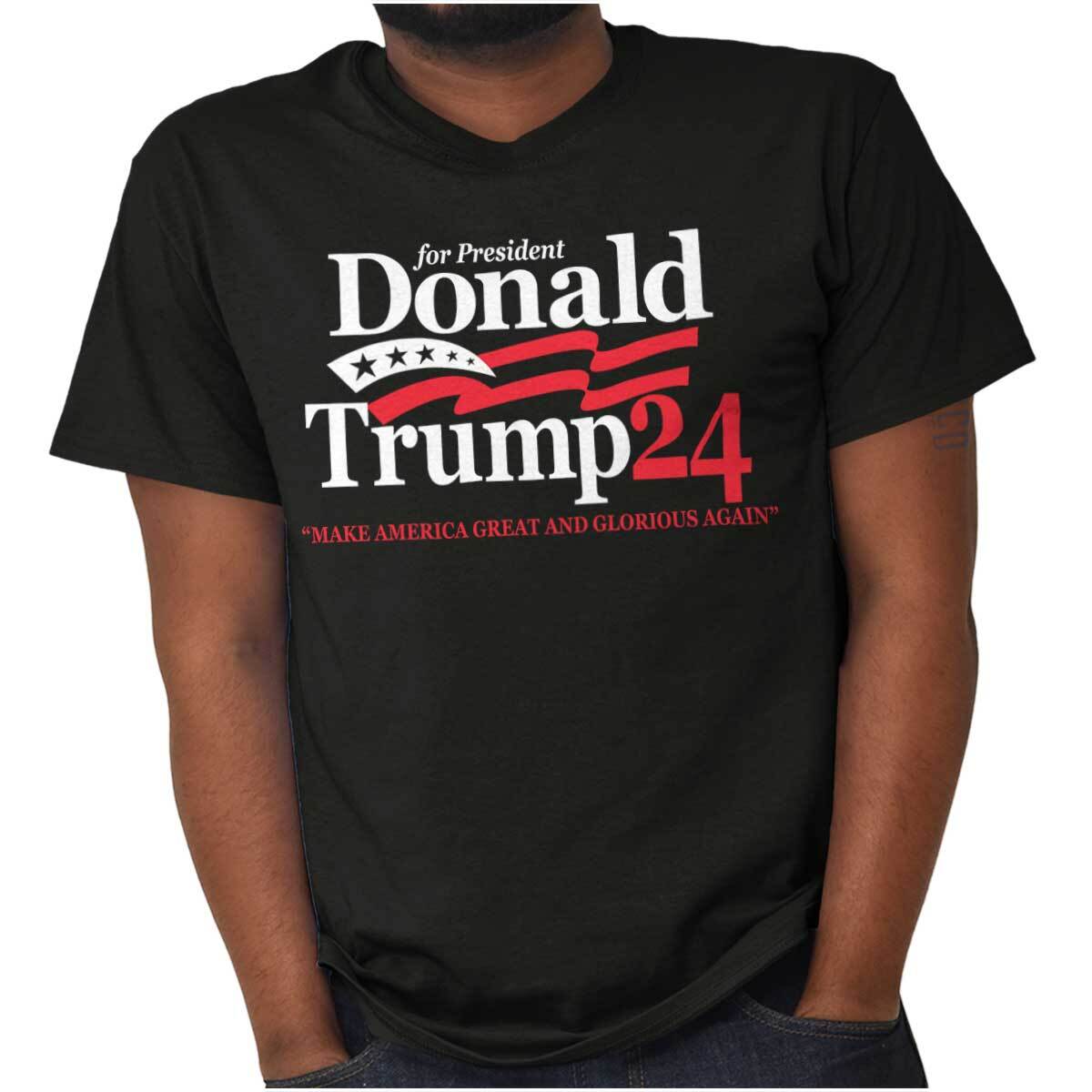 Donald Trump USA Presidential Election 2024 Womens or Mens Crewneck T Shirt Tee