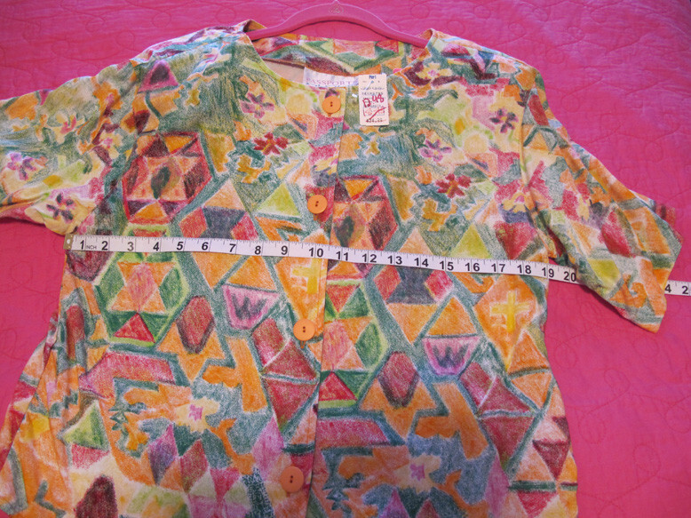 Passports Pier 1 Imports NEW Set 1980 era~NWT LG Blouse & M Skirt~FREE H