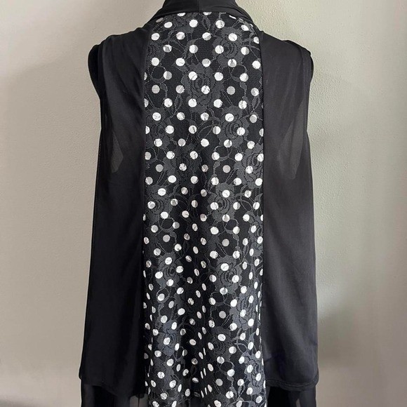 Polka Dot Sheer Vest