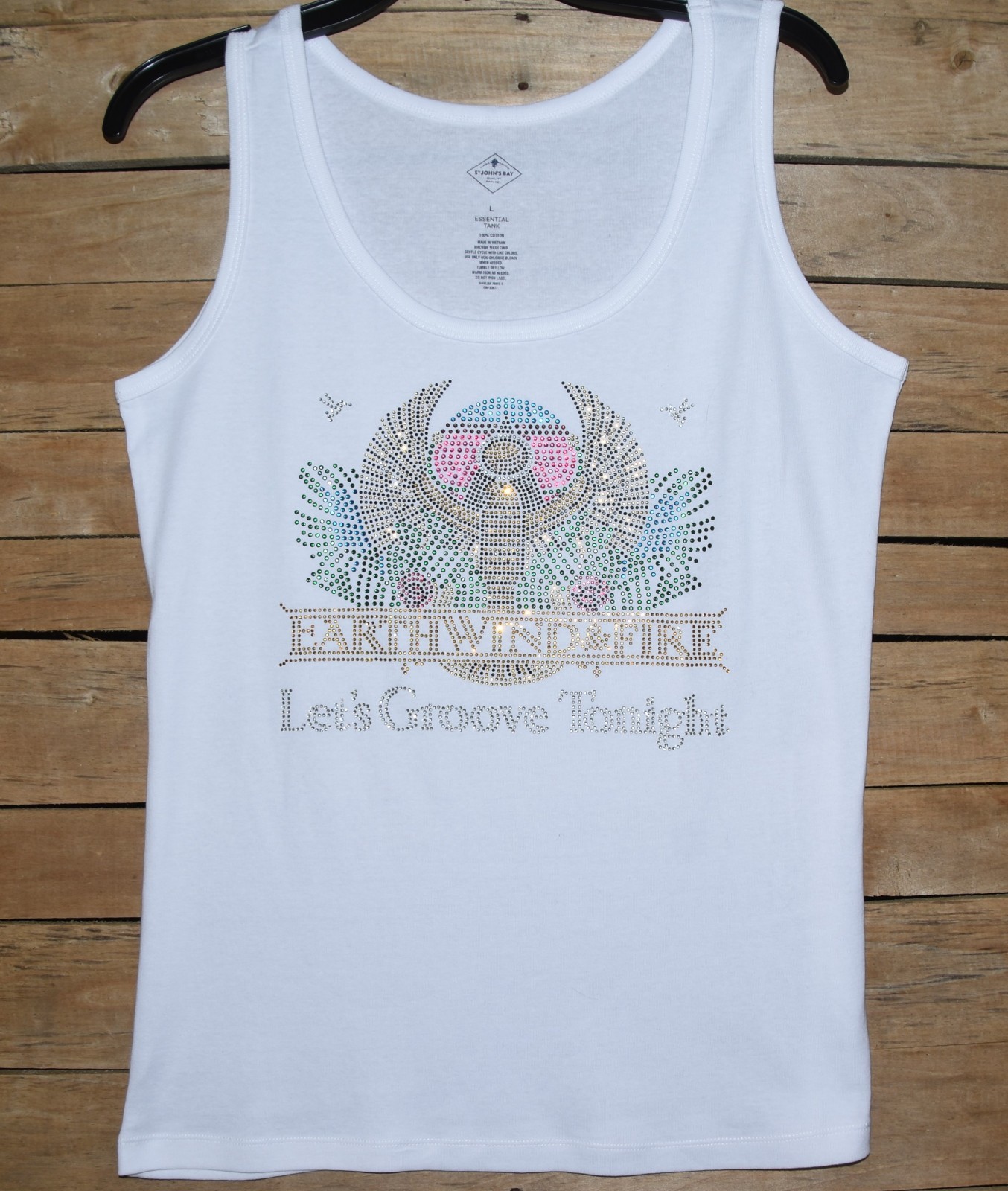 Earth Wind & Fire rhinestone bling shirt or tank XS S M L XL XXL 1X 2X 3X 4X 5X