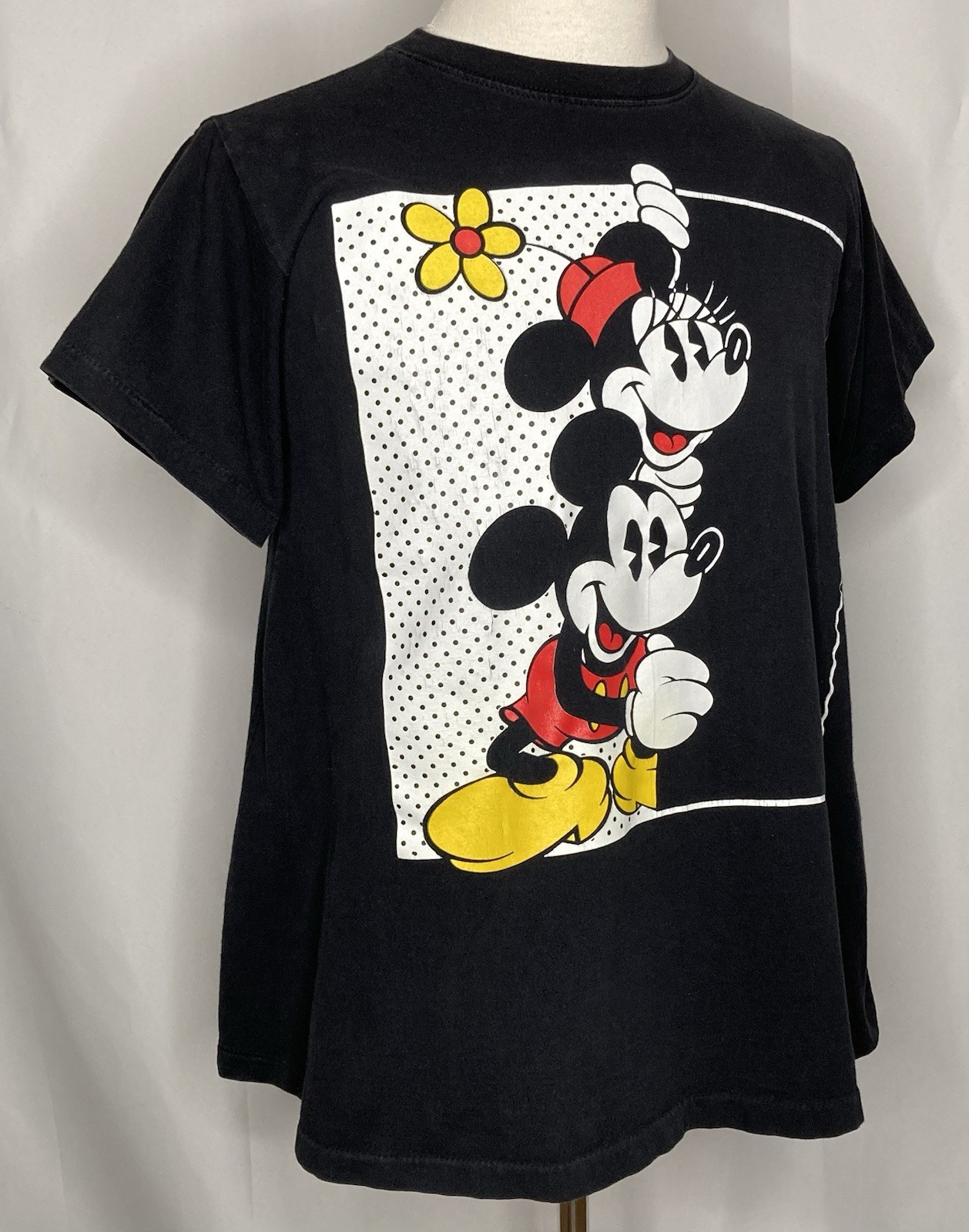 Vintage 90s Mickey Mouse T Shirt Womens Medium Disney Single Stitch Minnie USA