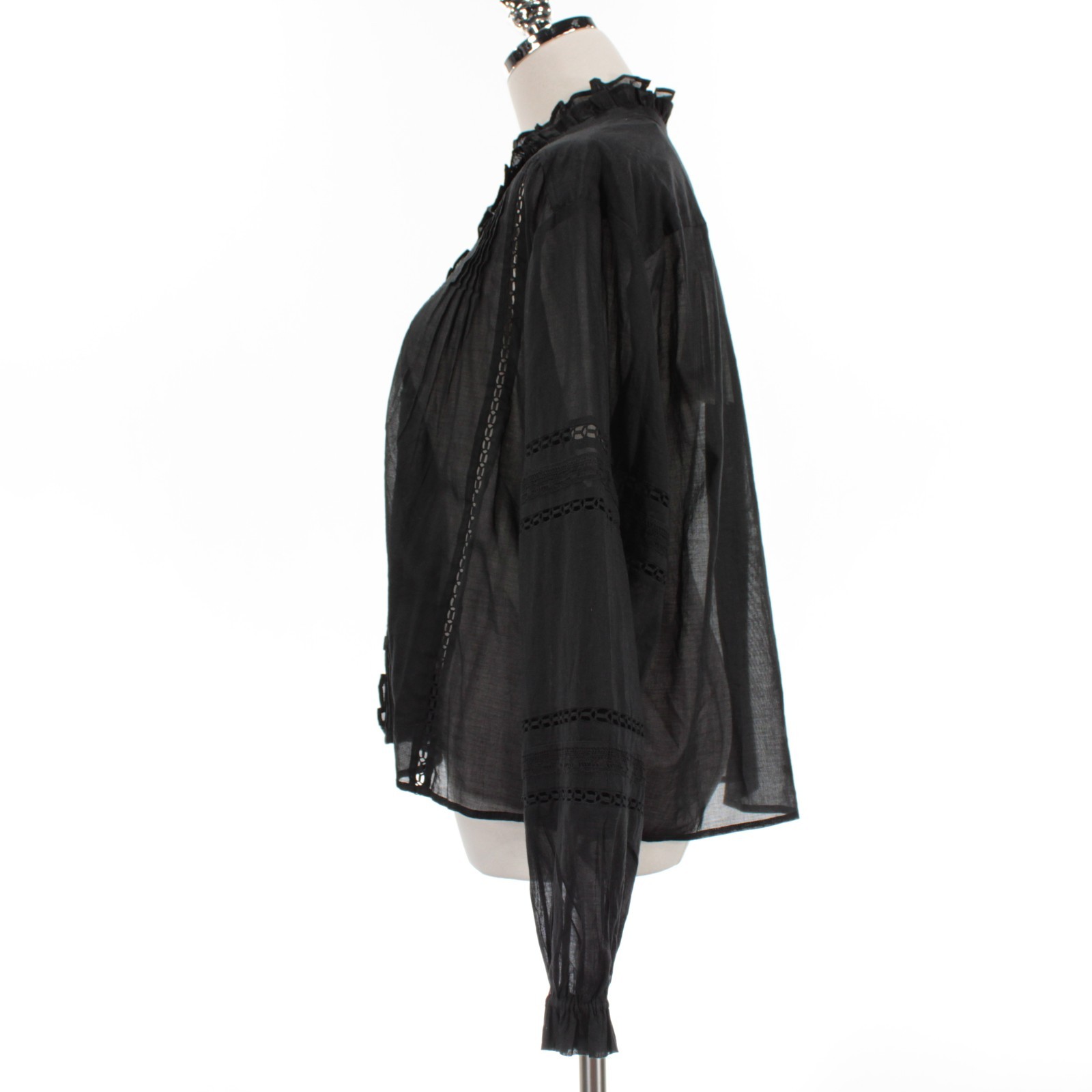 Isabel Marant Etoile NWT Valda Semi Sheer Top Size 34 (US 2) in Black