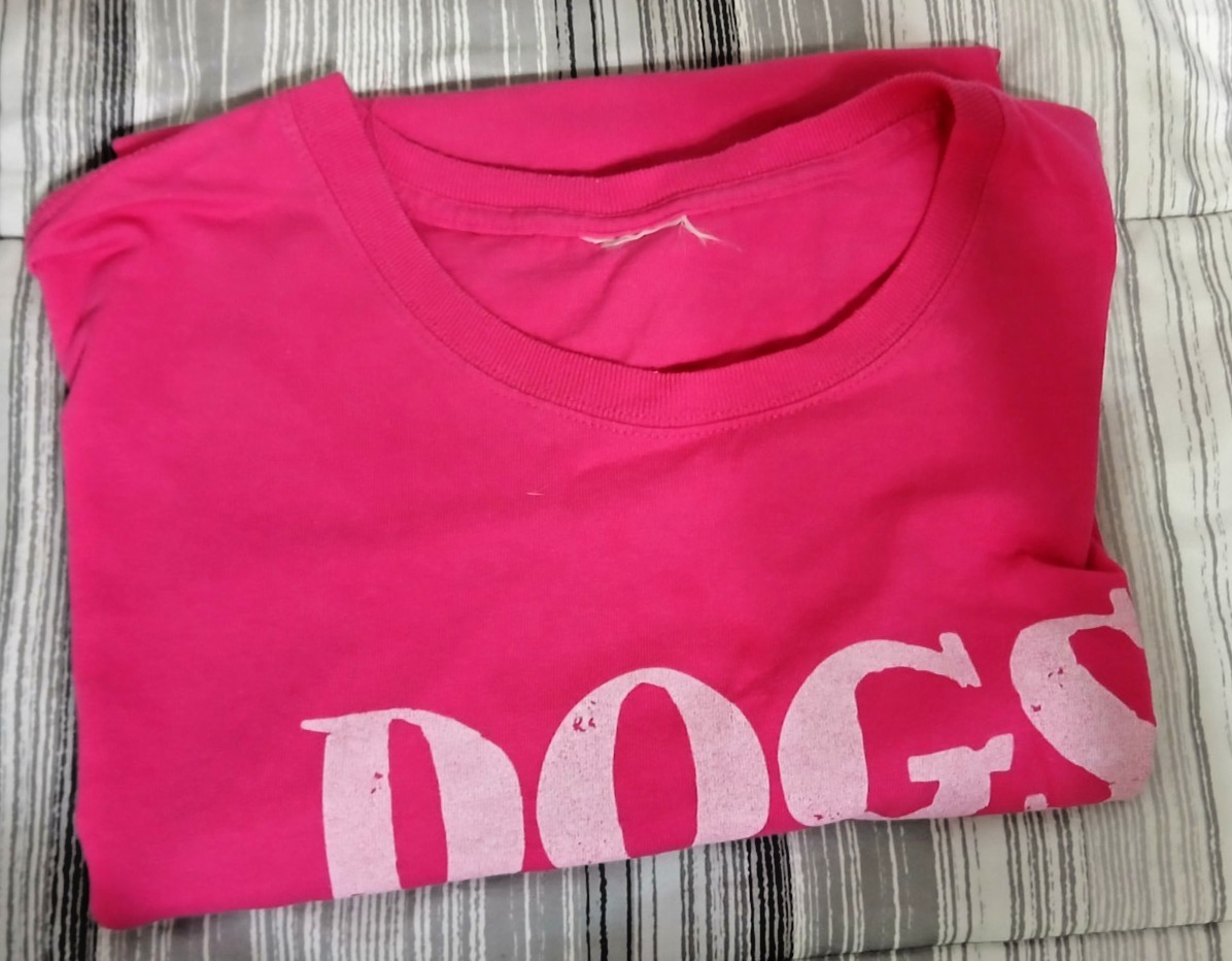 Womans 2XL , Pink Tee Shirt, Crew Neck , Tubular Knit, no label