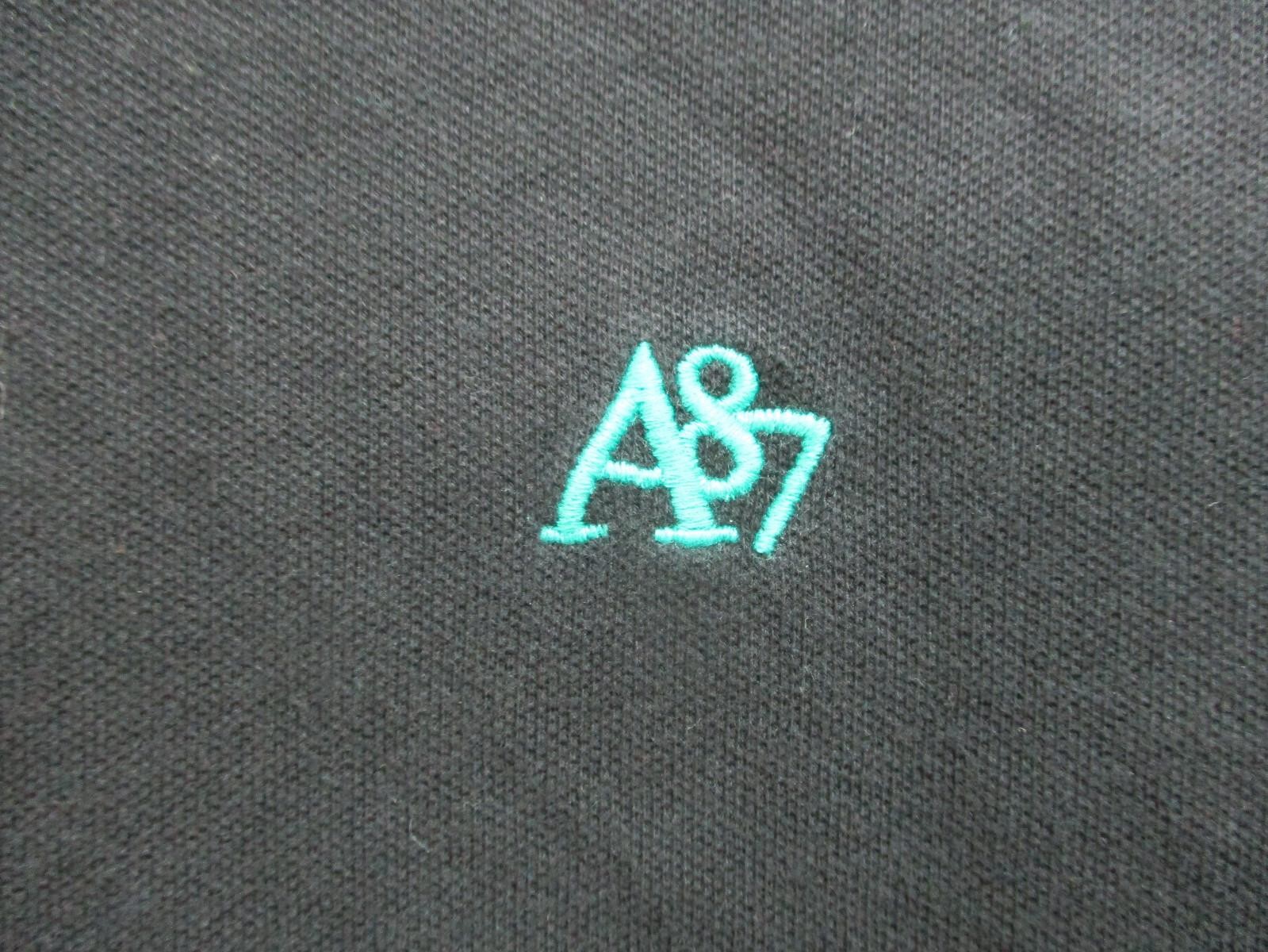 Aeropostale Polo Shirt Extra Large Adult Black Casual Rugby Slim Fit Womens XL