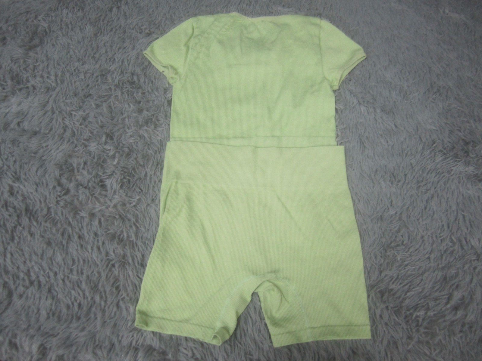 Wild Fable Shirt and Short Set Small Lime Green Stretch Compression Cropped Top