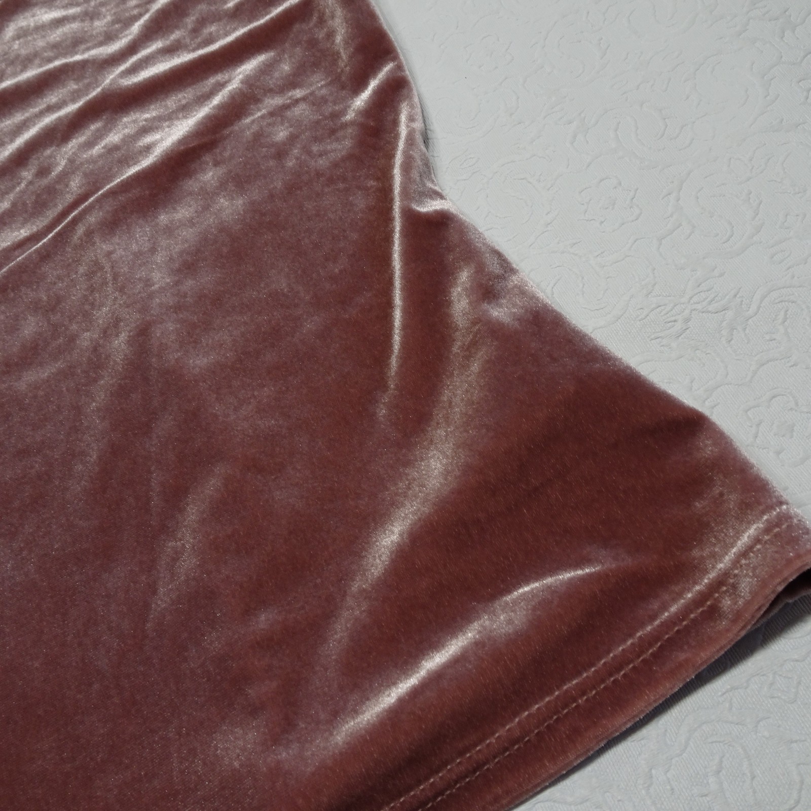 Urban Outfitters Size Large One Shoulder Tie Strap Velvet Stretch Top