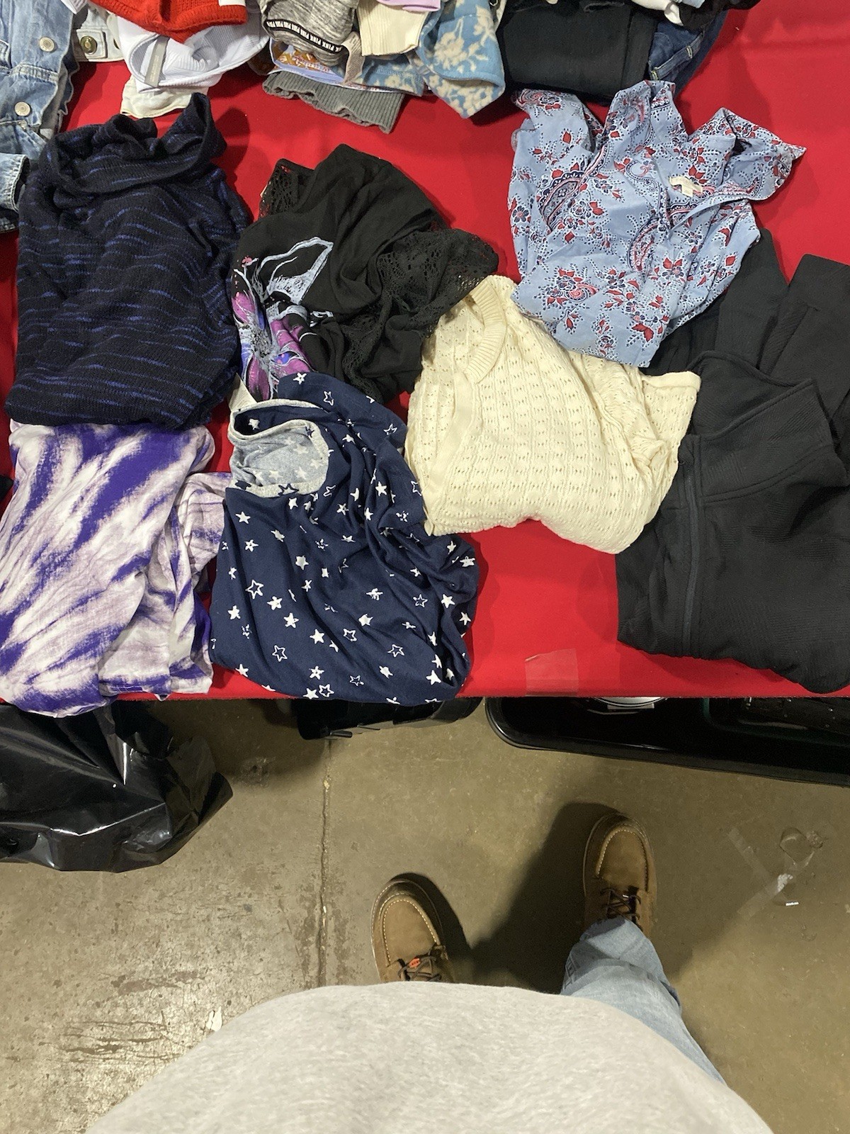 Lot of 7 Women’s Shirts/Sweaters Size L Various Brands and Colors