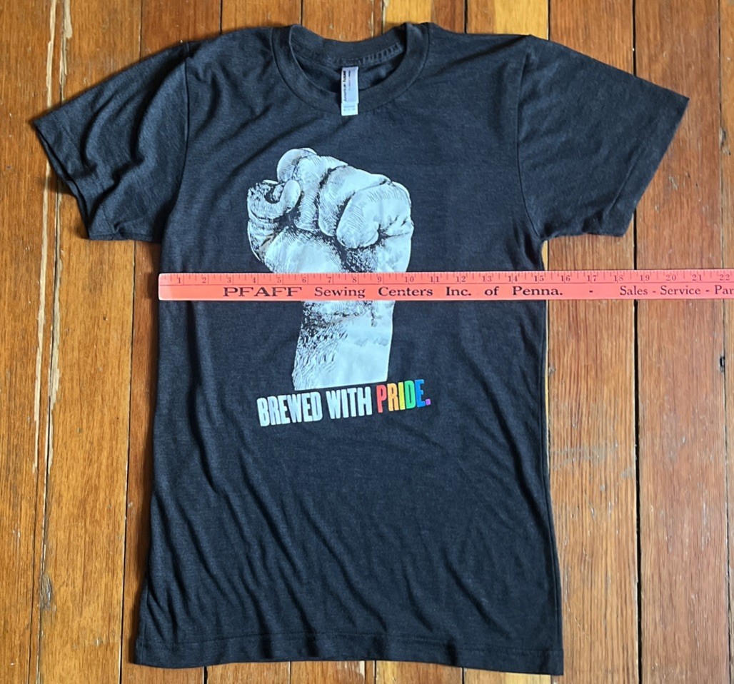 Revolution Brewing Brewed With Pride Clenched Fist Graphic Tee Women’s Small
