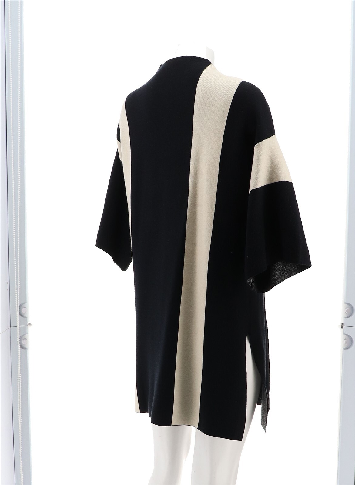 WynneLayers Double-Knit Jacquard Topper BLACK COMBO L NWOT (459)