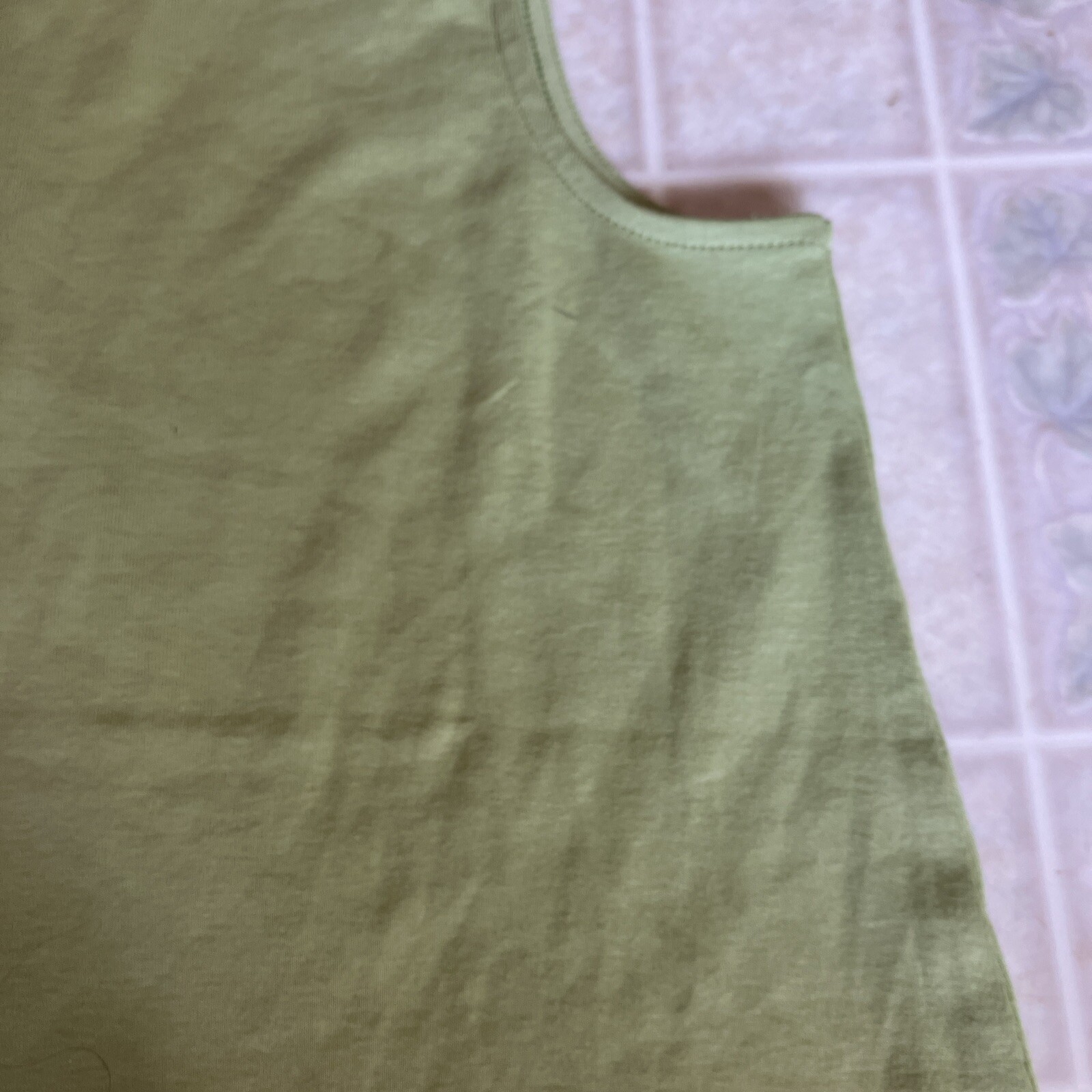 J. Jill Perfect Pima 100% Pima Cotton Medium Pea Pod Green Tank Top India