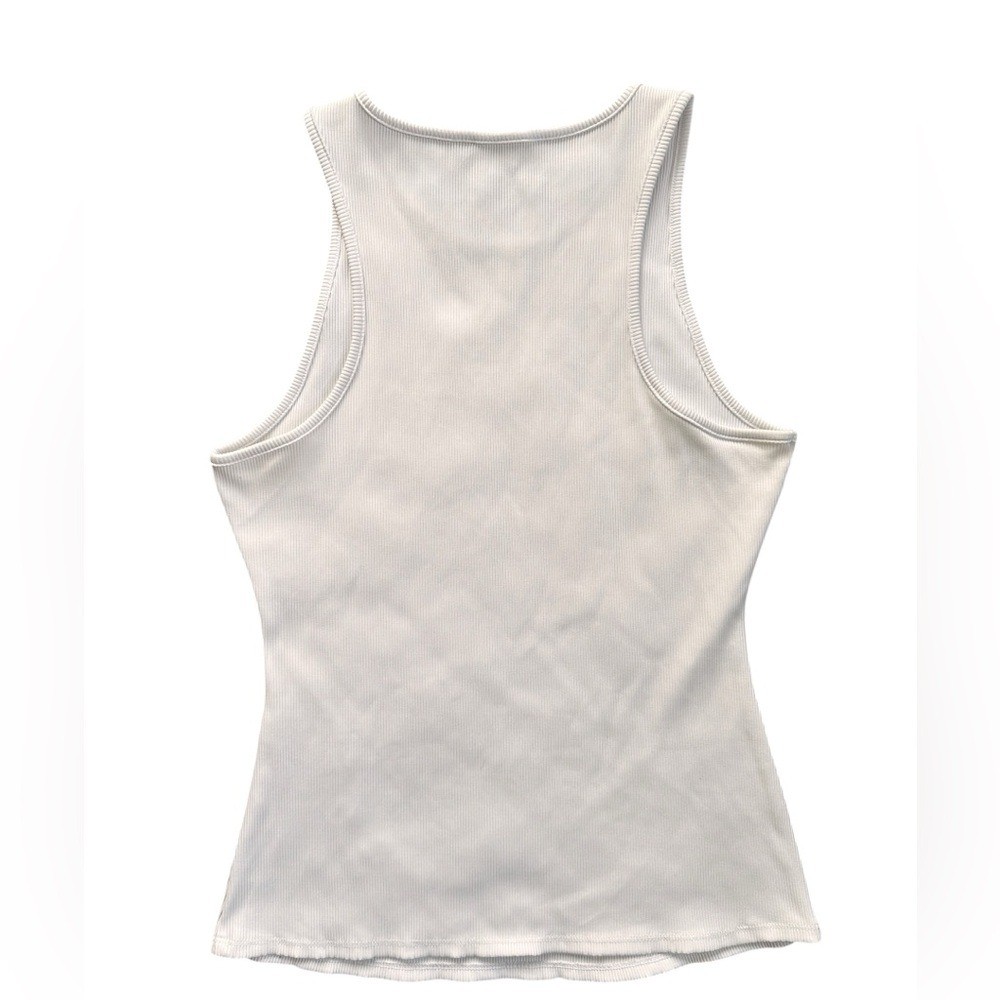 WHBM FORME Rib Tank white womens large
