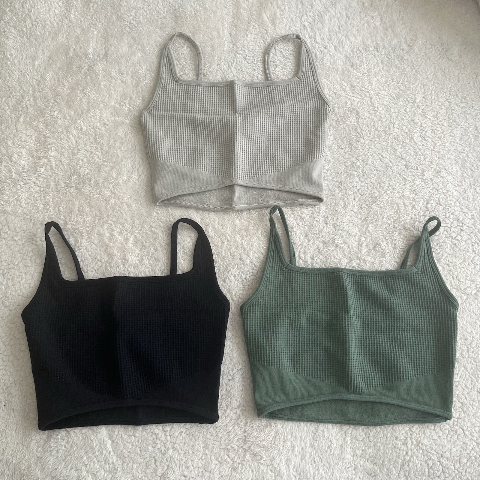 Gymshark Pause Cropped Cami Bralette Bundle – Size Medium