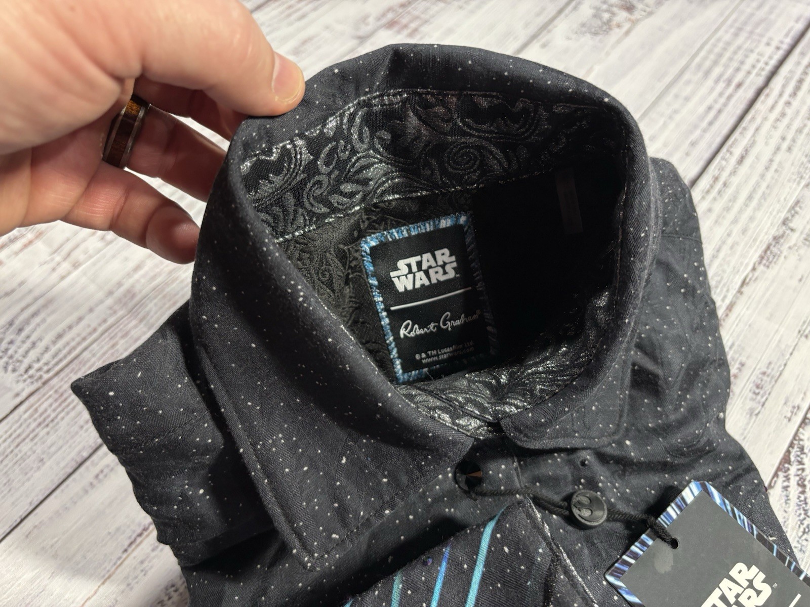 NEW Women’s Robert Graham Shirt Sz XS STAR WARS Edition VERY RARE Print 0784