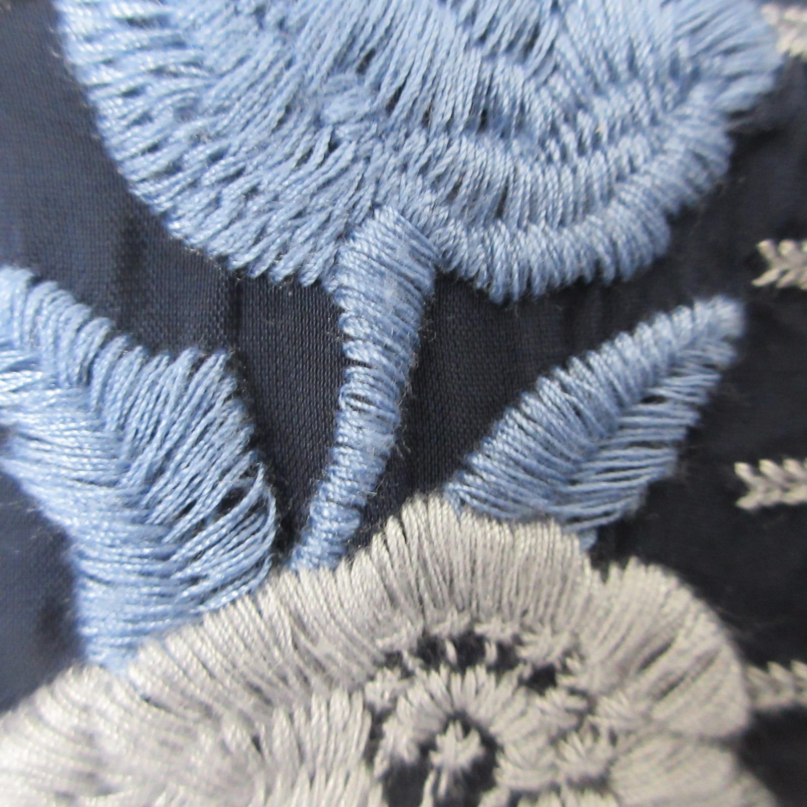 Johnny Was Velvet Tunic Shirt Womens M Blue Embroidered Whimsigoth Romantic