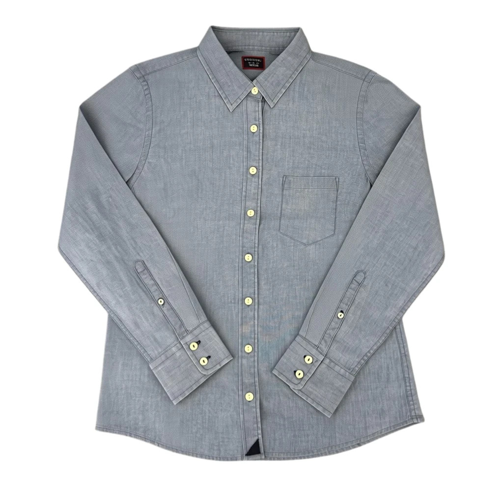 UNTUCKit Valori Womens Long Sleeve Button Up Blue Cotton Shirt New – PICK SIZE