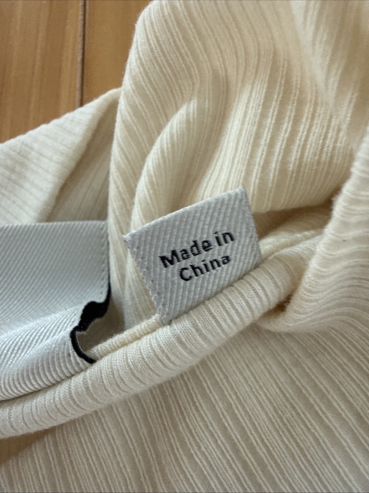 VARLEY Caley Fitted Ribbed Tank Top Mock Neck Women’s Size S Beige