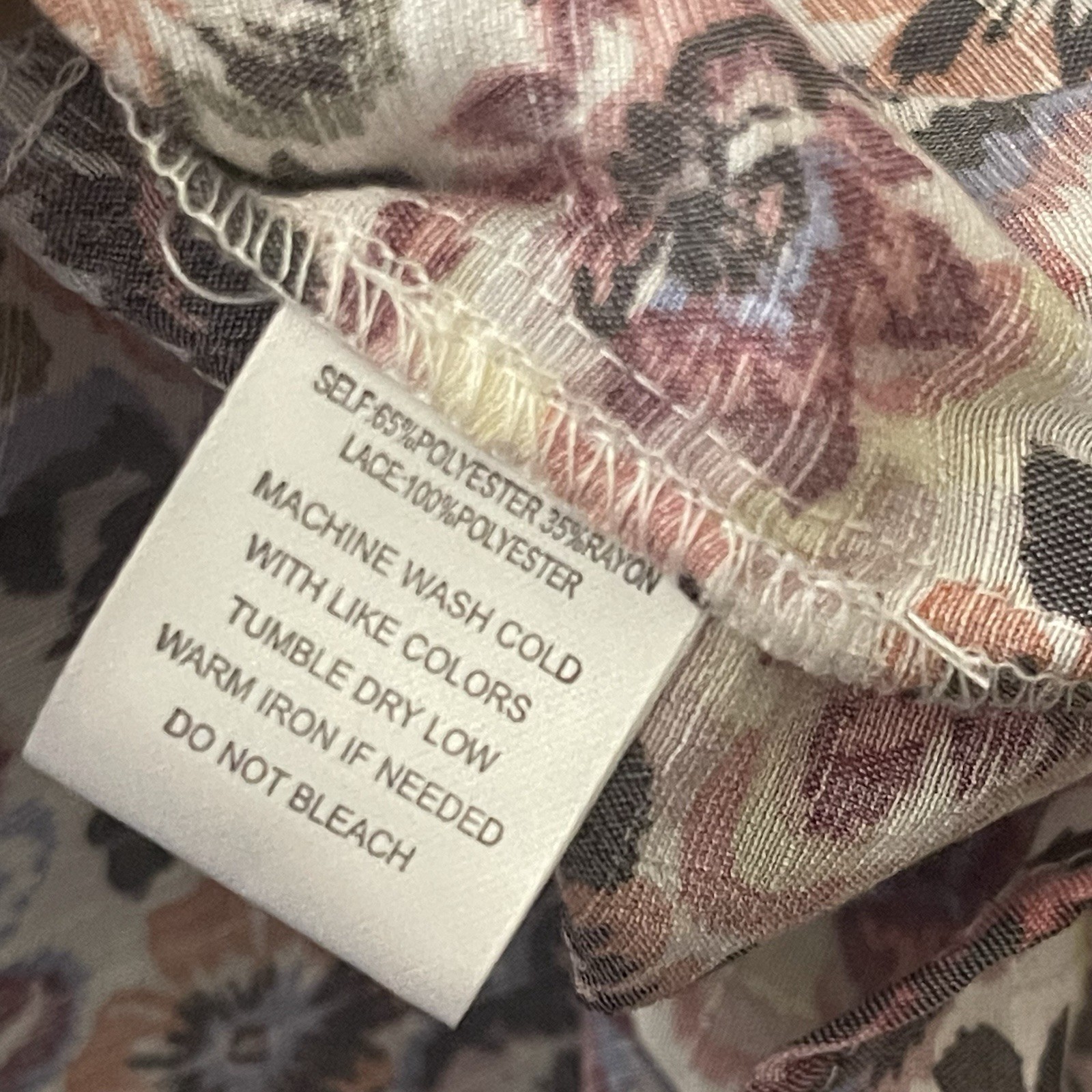 Indigo Rose Womens Tunic Top Size 3X Floral Multicolor Boho Cottagecore Peasant