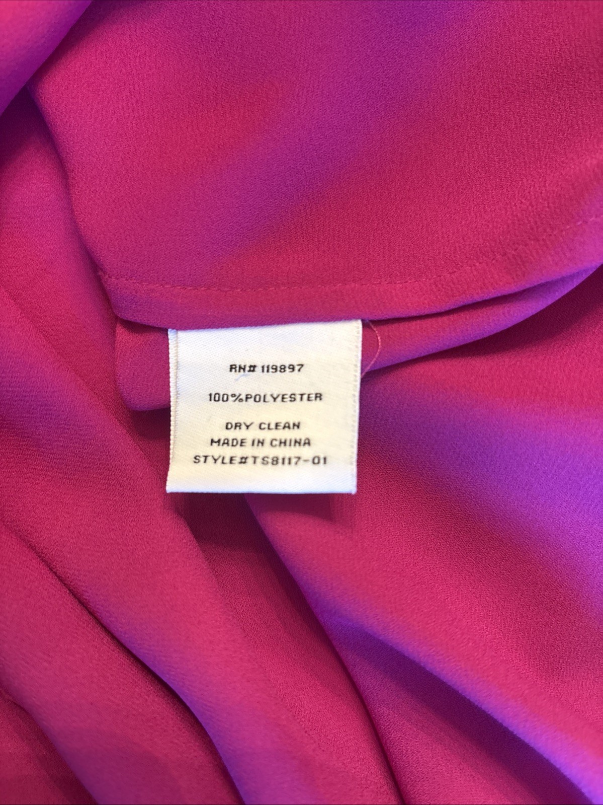 Collective Concepts Medium Pink Button-Up 3/4 Sleeve Or Long-Sleeve Blouse