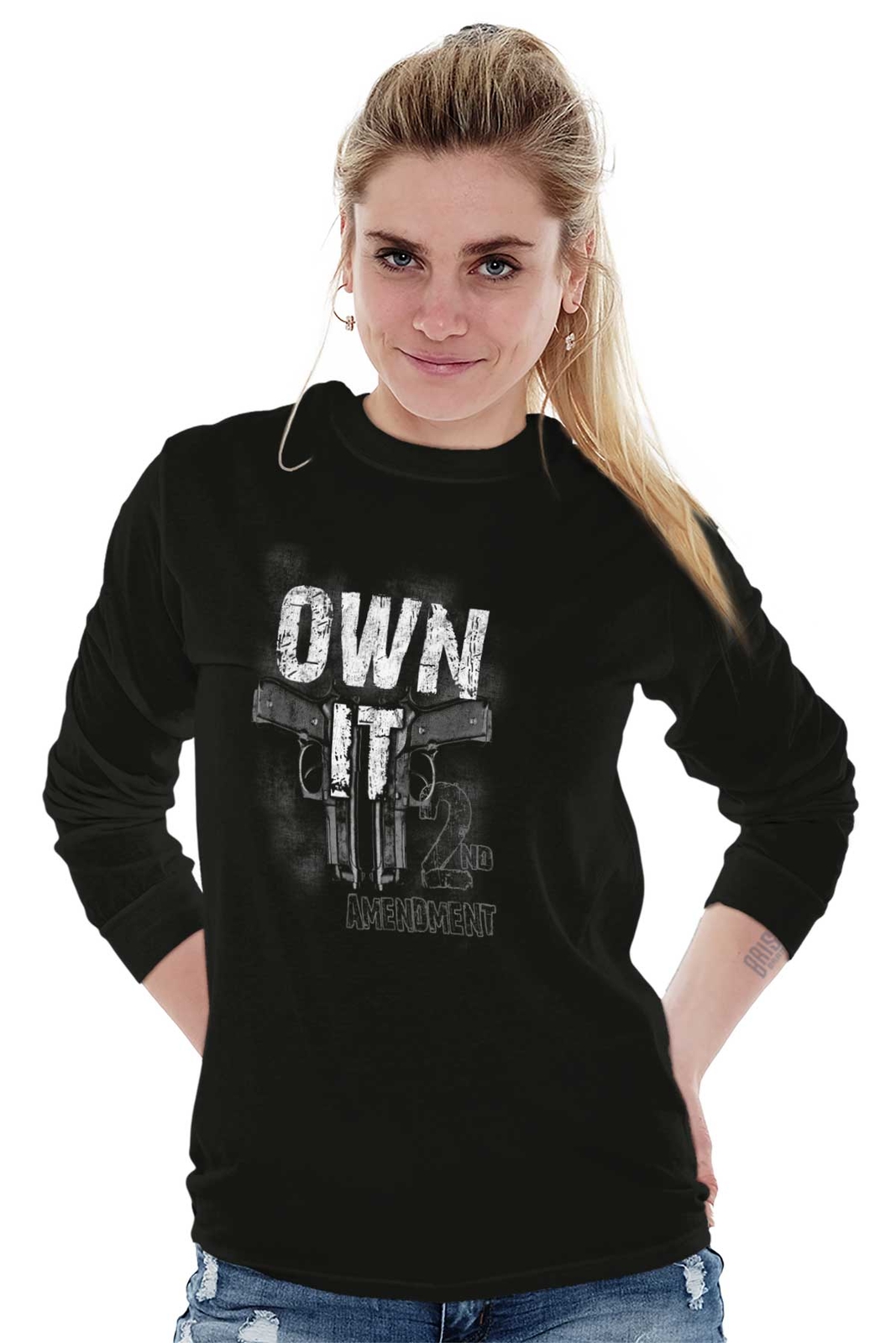 Gun Rights 2nd Amendment Bear Arms 2A Gift Long Sleeve Tshirt for Men or Women