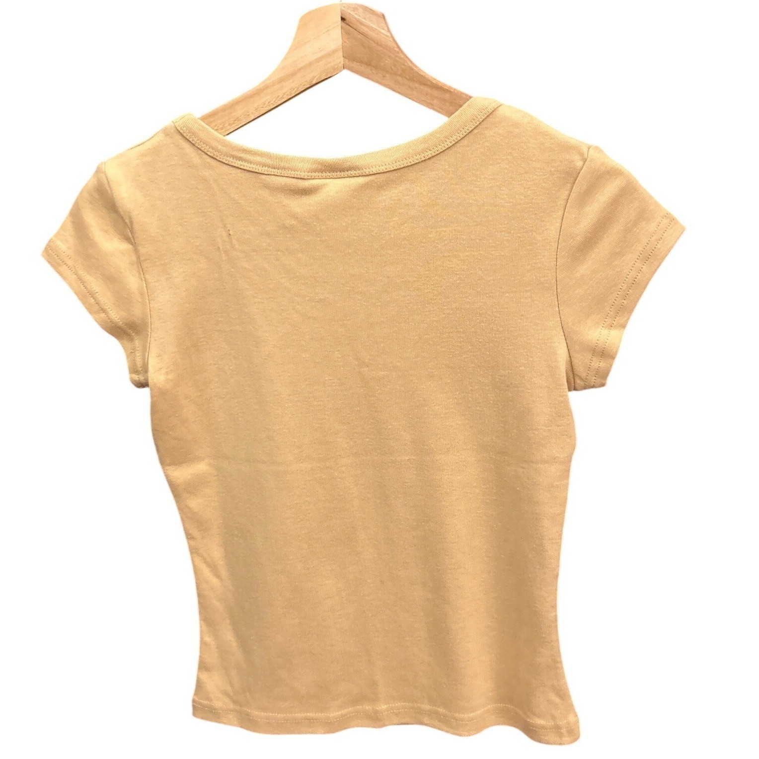 Vintage 90s Modern Scoop Neck Tee Minimalist Basics Retro Earthy Soft Girl