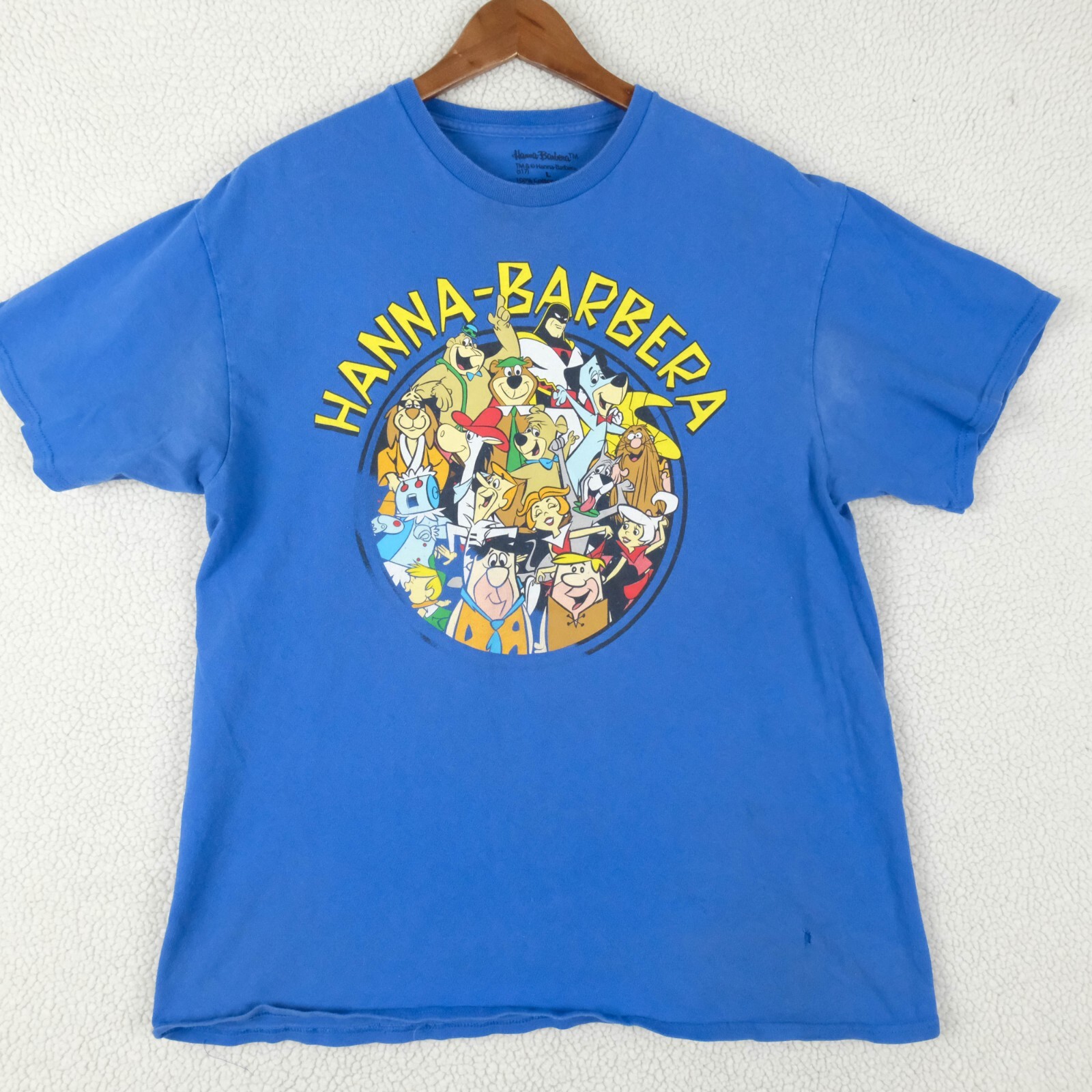 Hanna Barbera T Shirt Womens Large Graphic Retro Cartoons Short Sleeve Crew