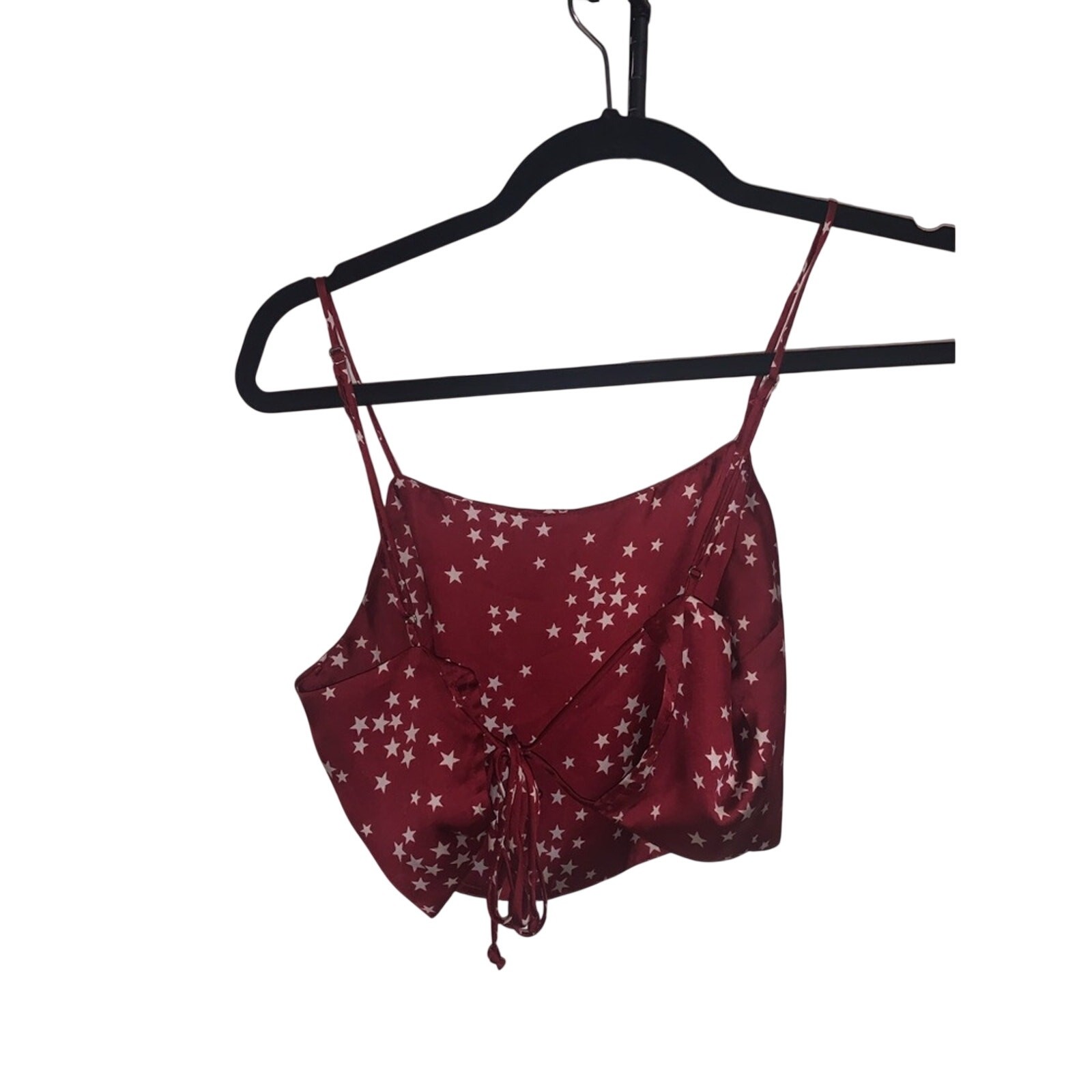 Crimson Starred Crop Top