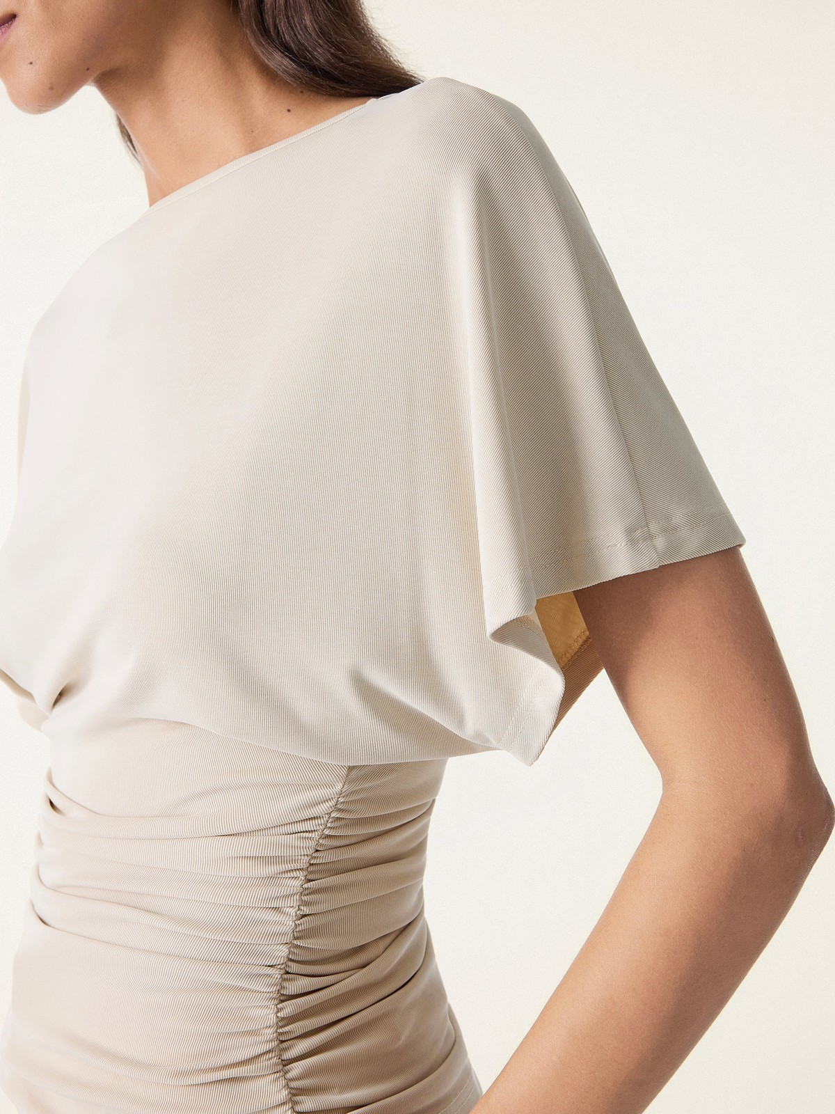 BEST SELLER! Oglmove Women’s Batwing Sleeve Ruched Boatneck Top FREESHIPPING