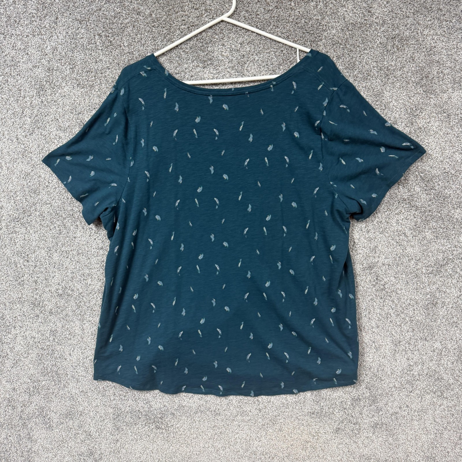 EVRI Everyday Tee Lot 2 1X Floral Chic Coastal Grandmacore Summerwear Oceancore