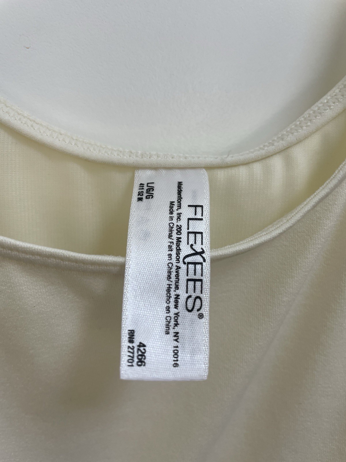 FLEXEES Women’s Beige Solid Scoop Neck Sleeveless Wide Strap Tank Top L/G