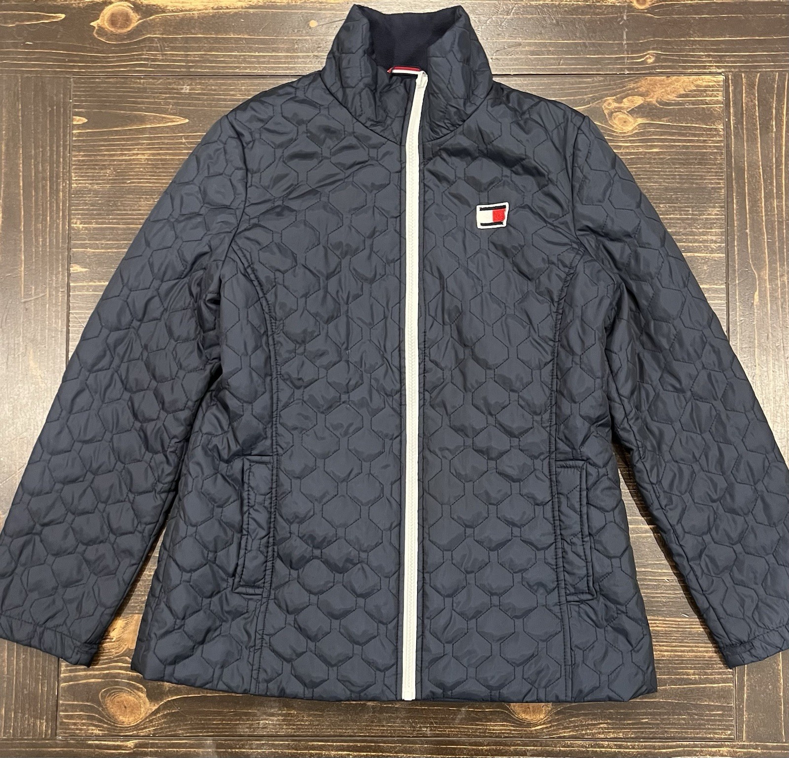 Tommy Hilfiger Women’s 3-In-1 All Weather System Quilted Jacket Navy Blue Medium