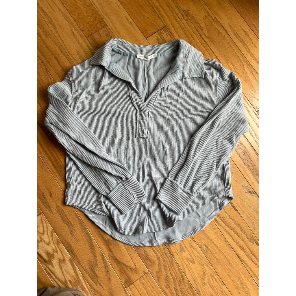 Altar’d State Sofia Ribbed Polo Top